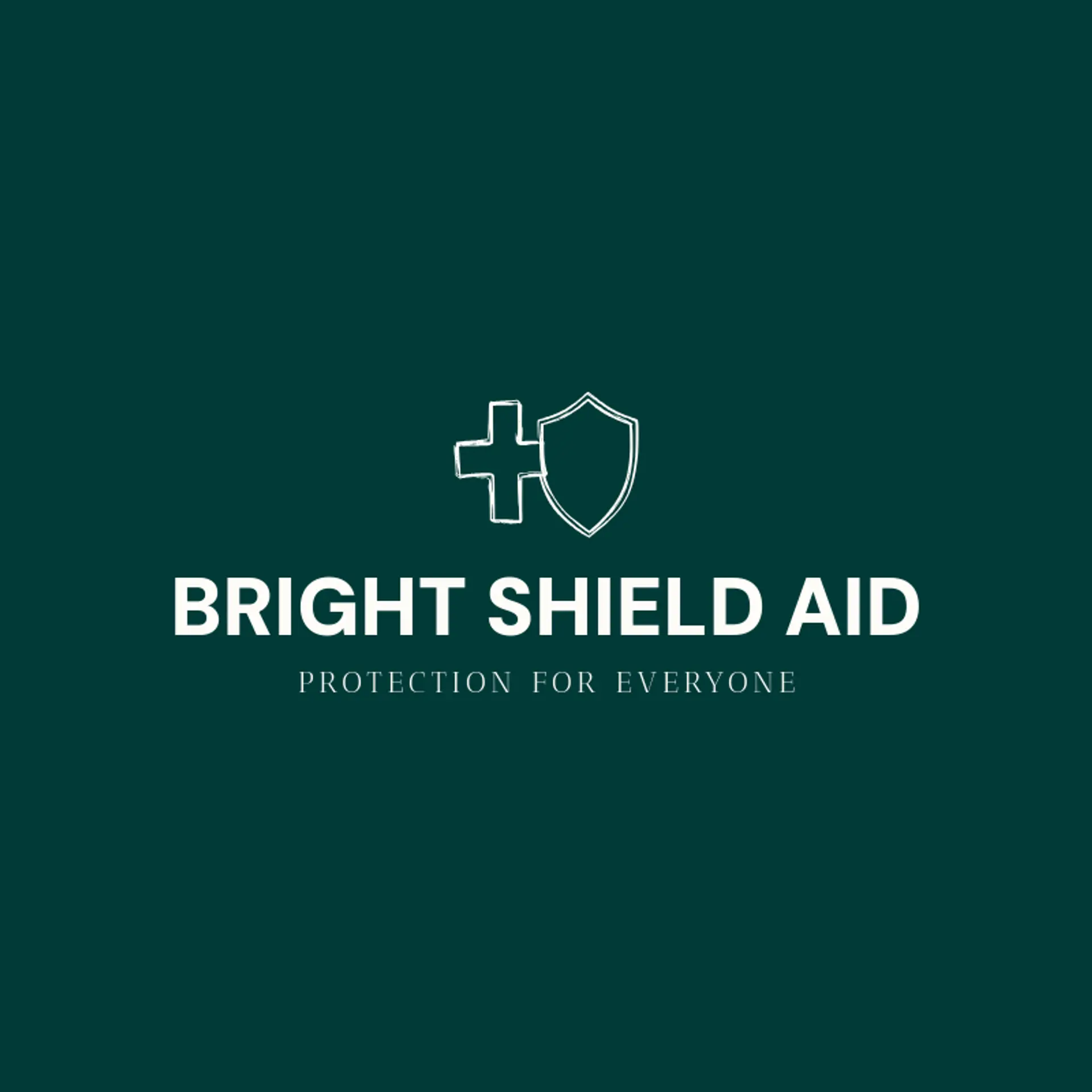 Bright Shield Aid logo for first aid