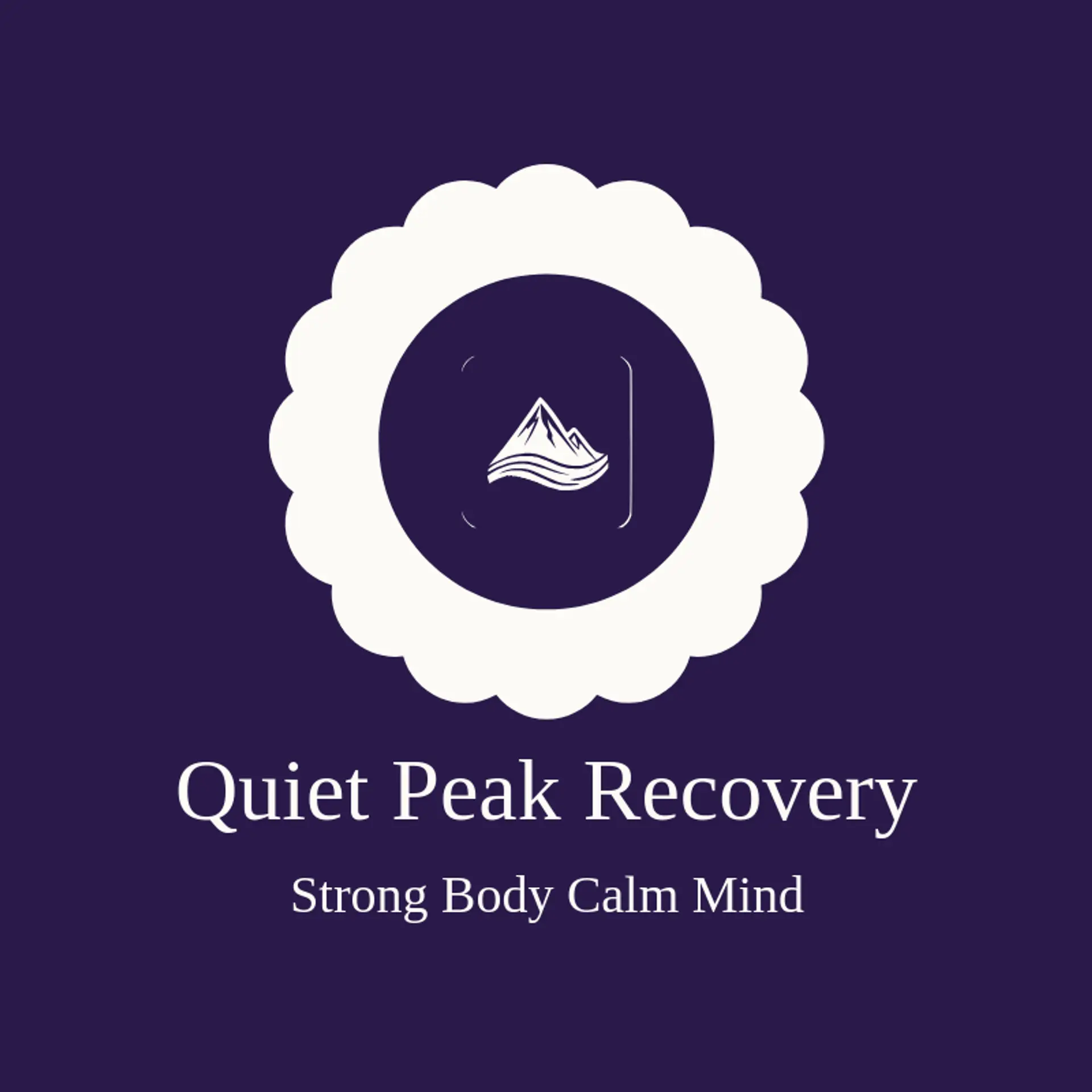 Quiet Peak Recovery logo for massage