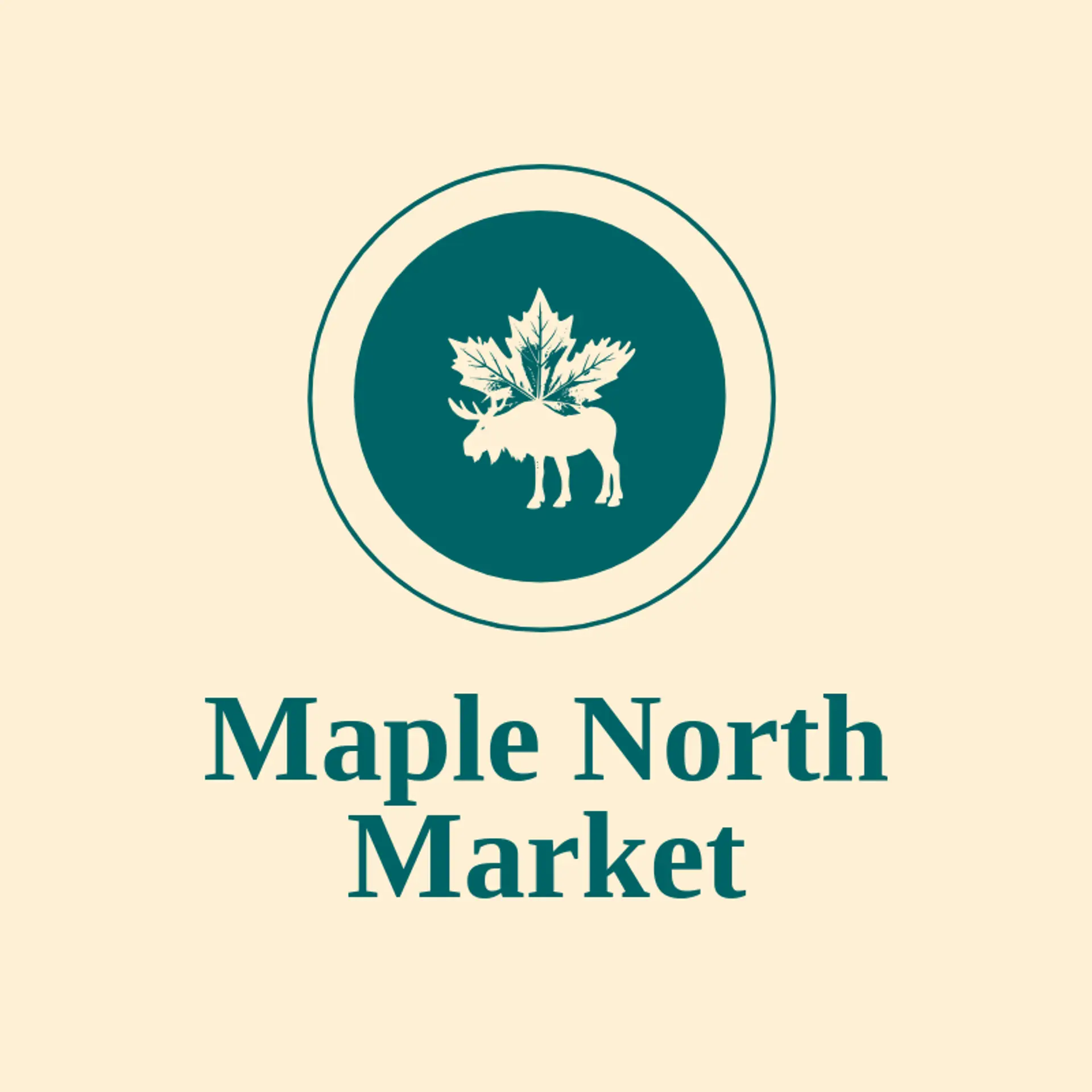 Maple North Market logo for moose