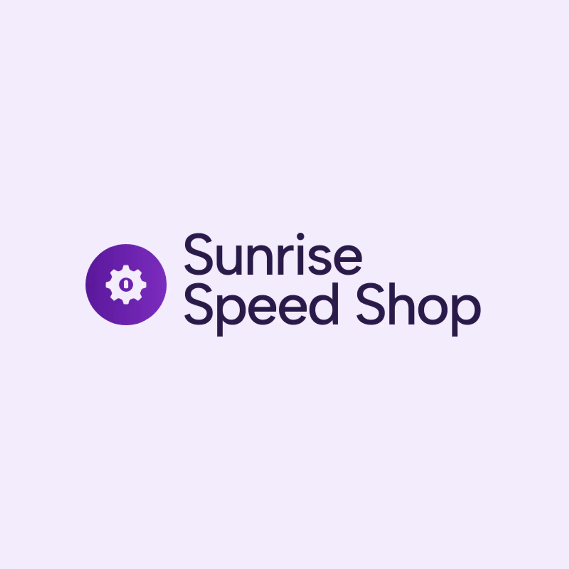 Sunrise Speed Shop logo for engine