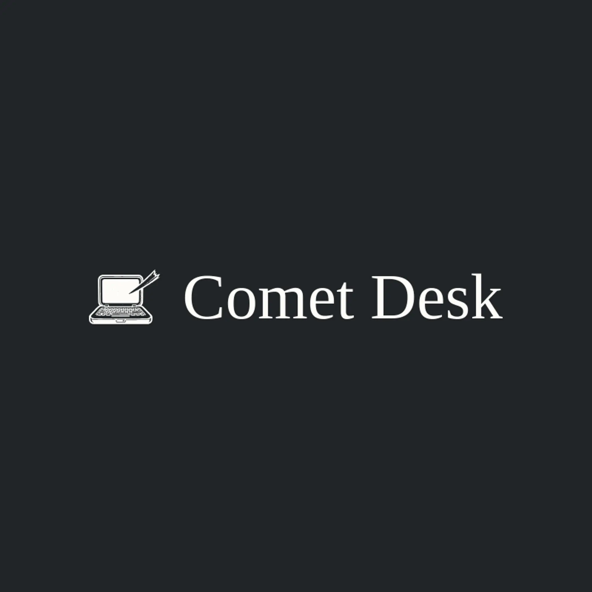 Comet Desk logo for laptop