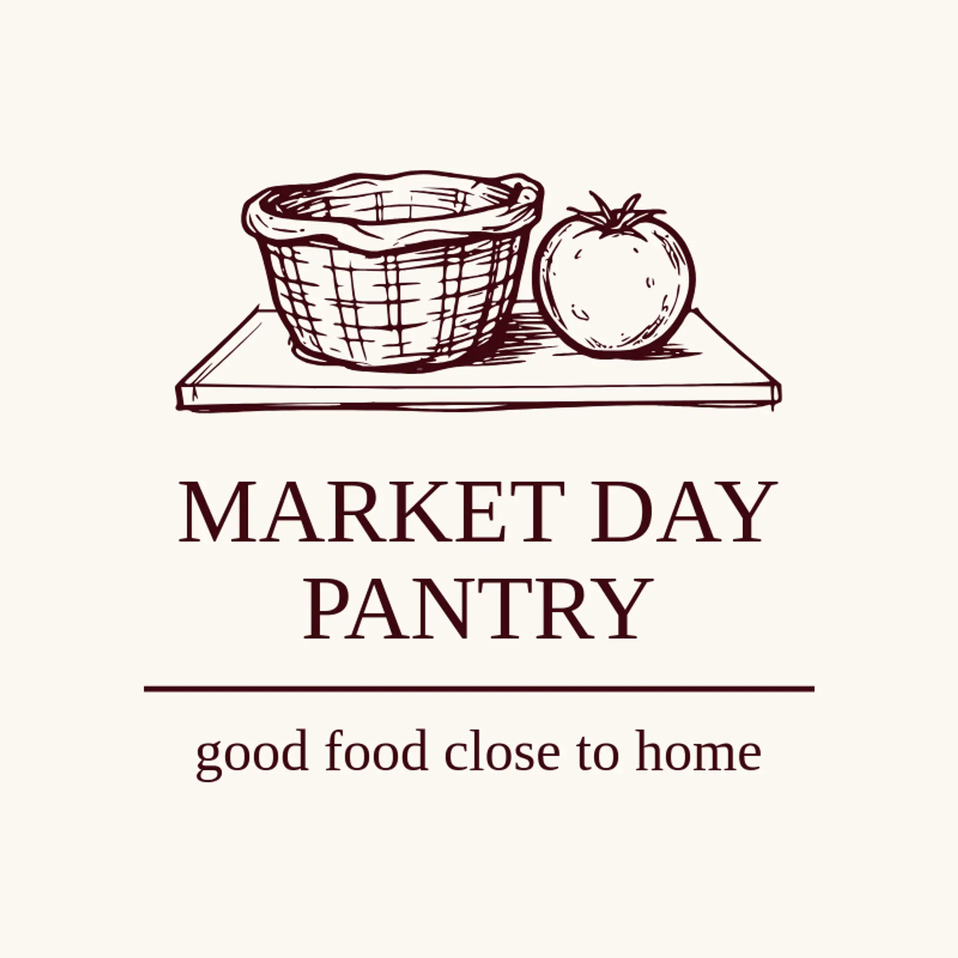 Market Day Pantry logo for small business