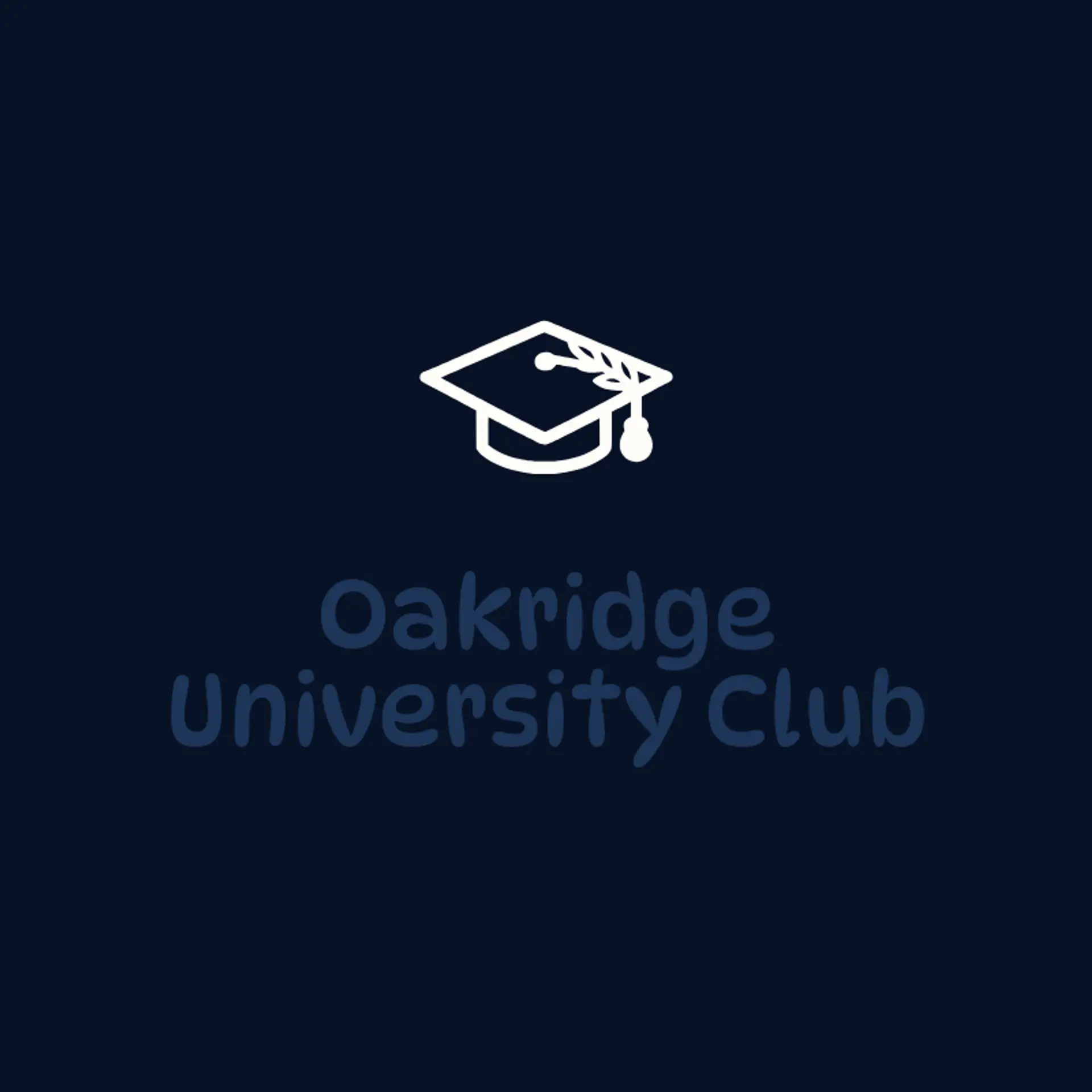 Oakridge University Club logo for university
