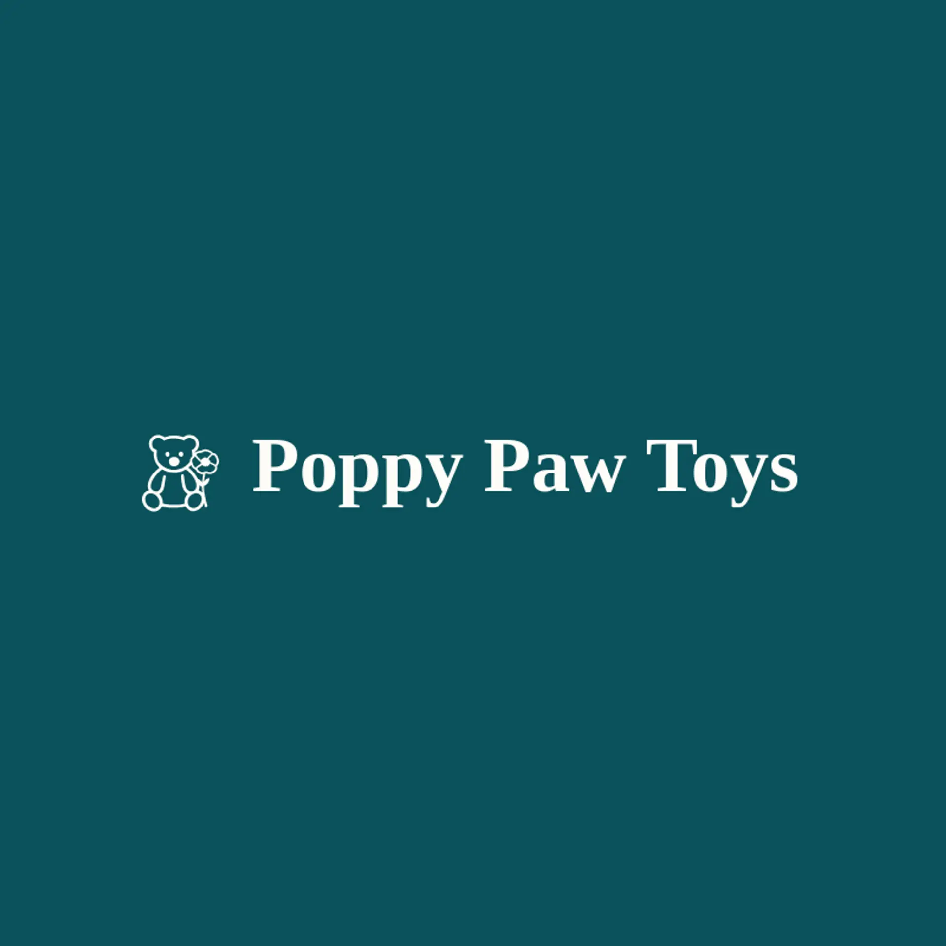 Poppy Paw Toys logo for teddy bear