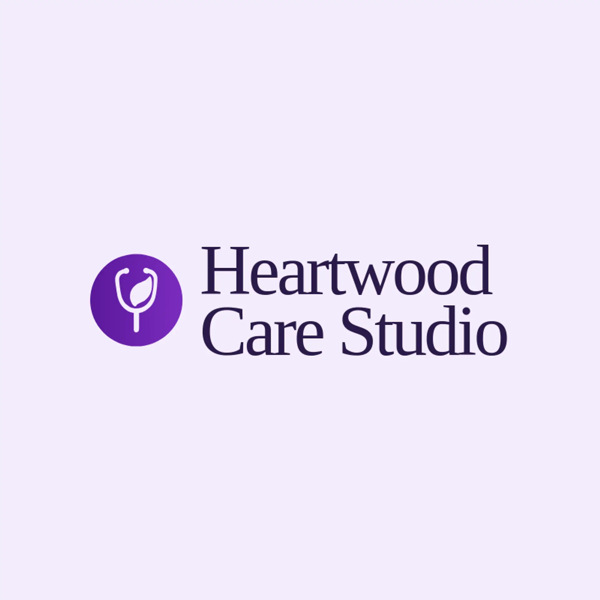 Heartwood Care Studio logo for stethoscope