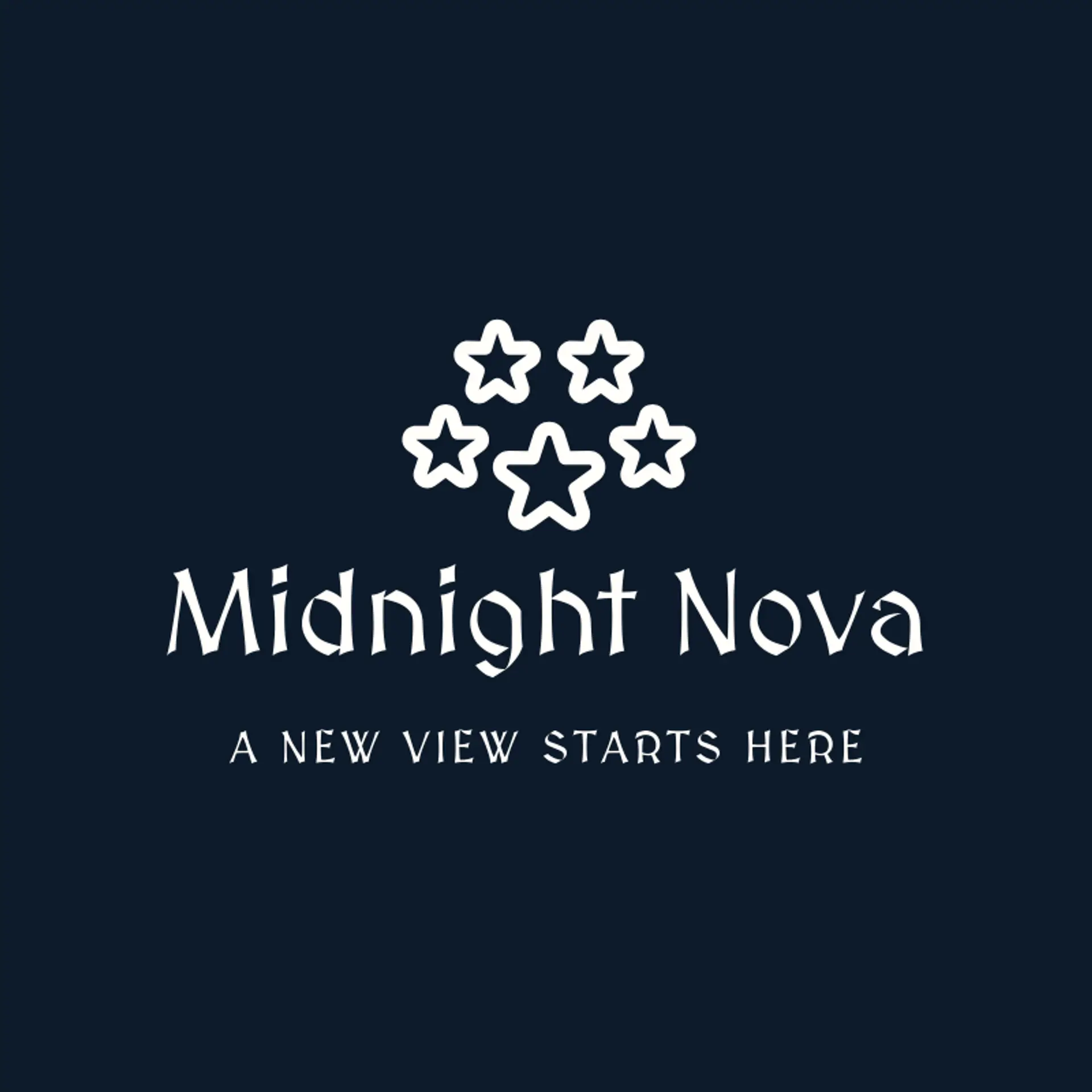 Midnight Nova logo for stars