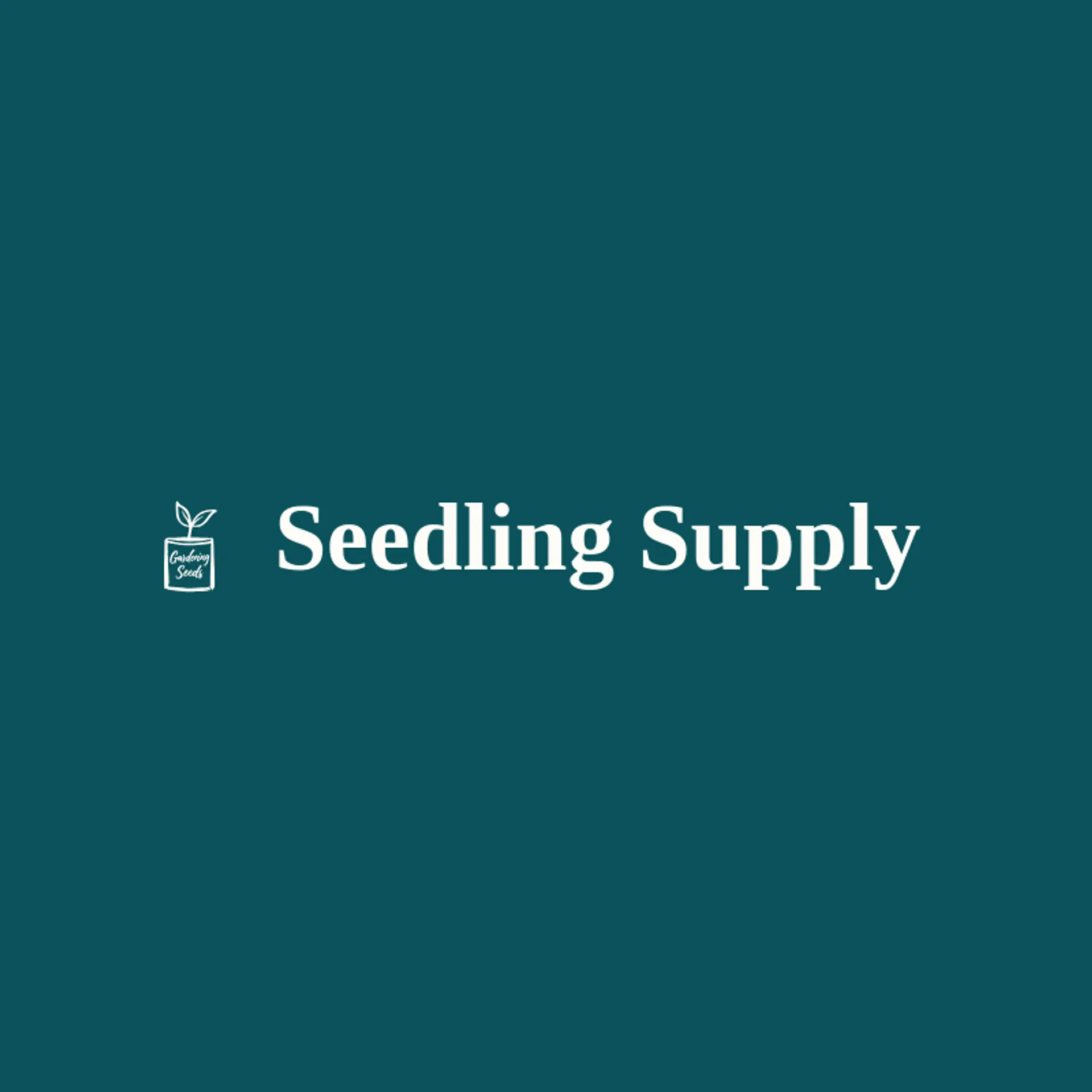 Seedling Supply logo for gardening