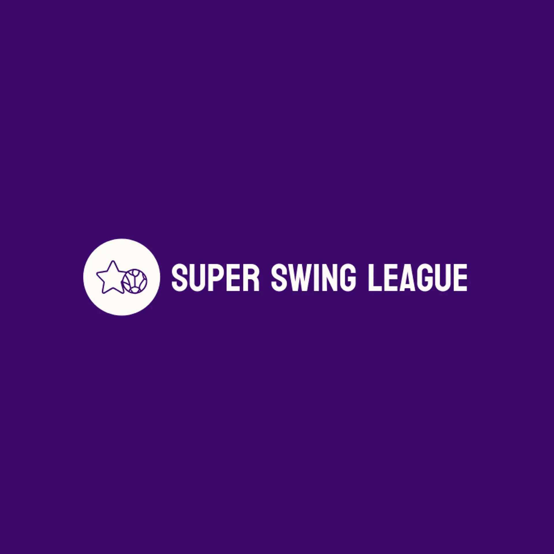Super Swing League logo for wiffleball