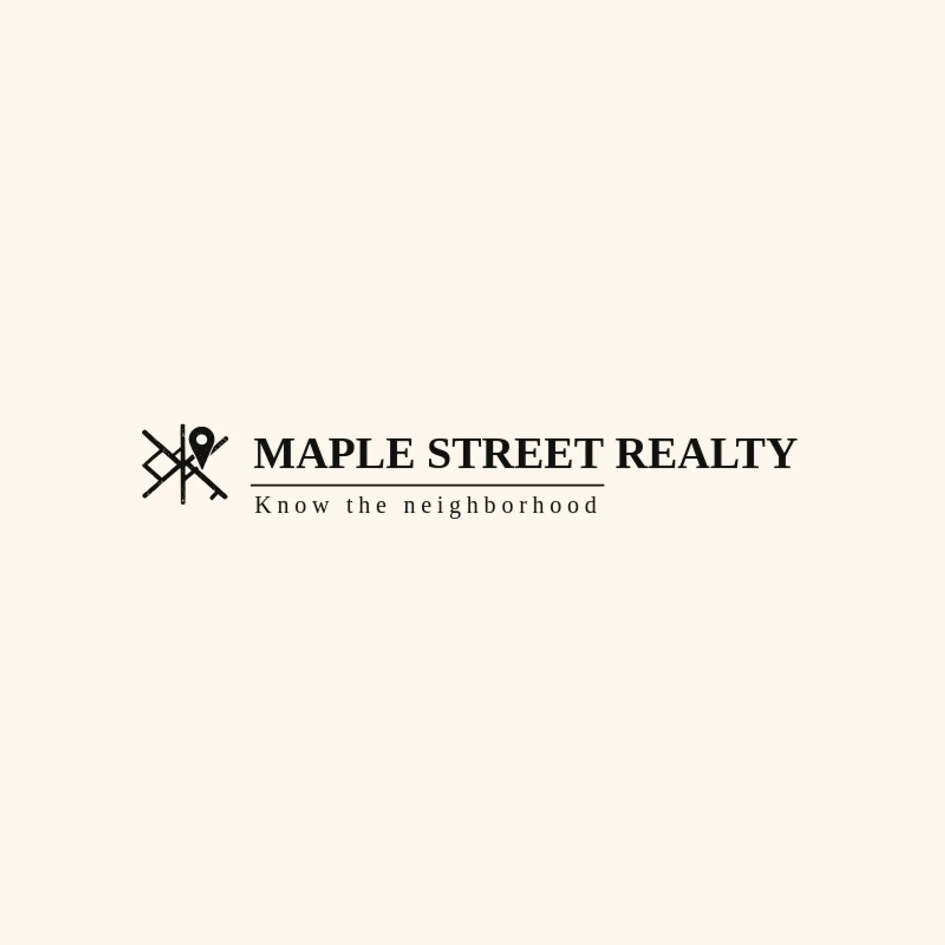 Maple Street Realty logo for realty