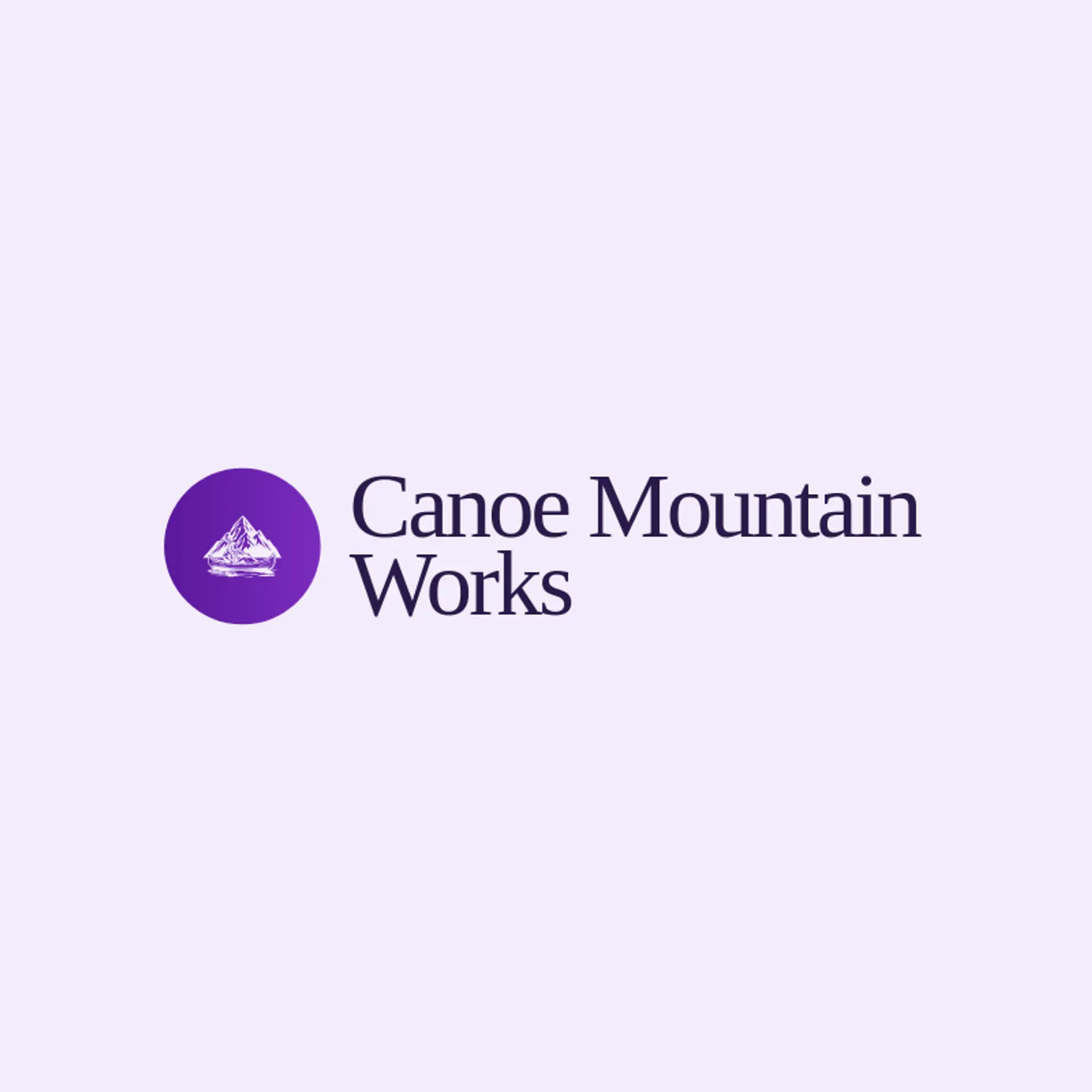 Canoe Mountain Works logo for native american