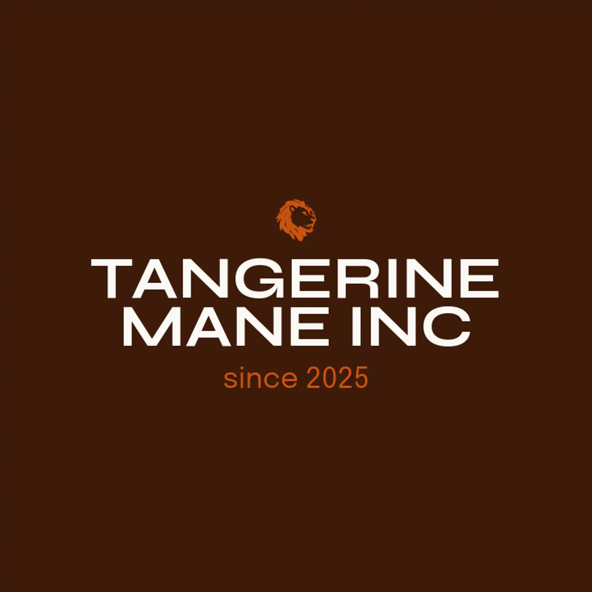 Tangerine Mane Inc logo for lion