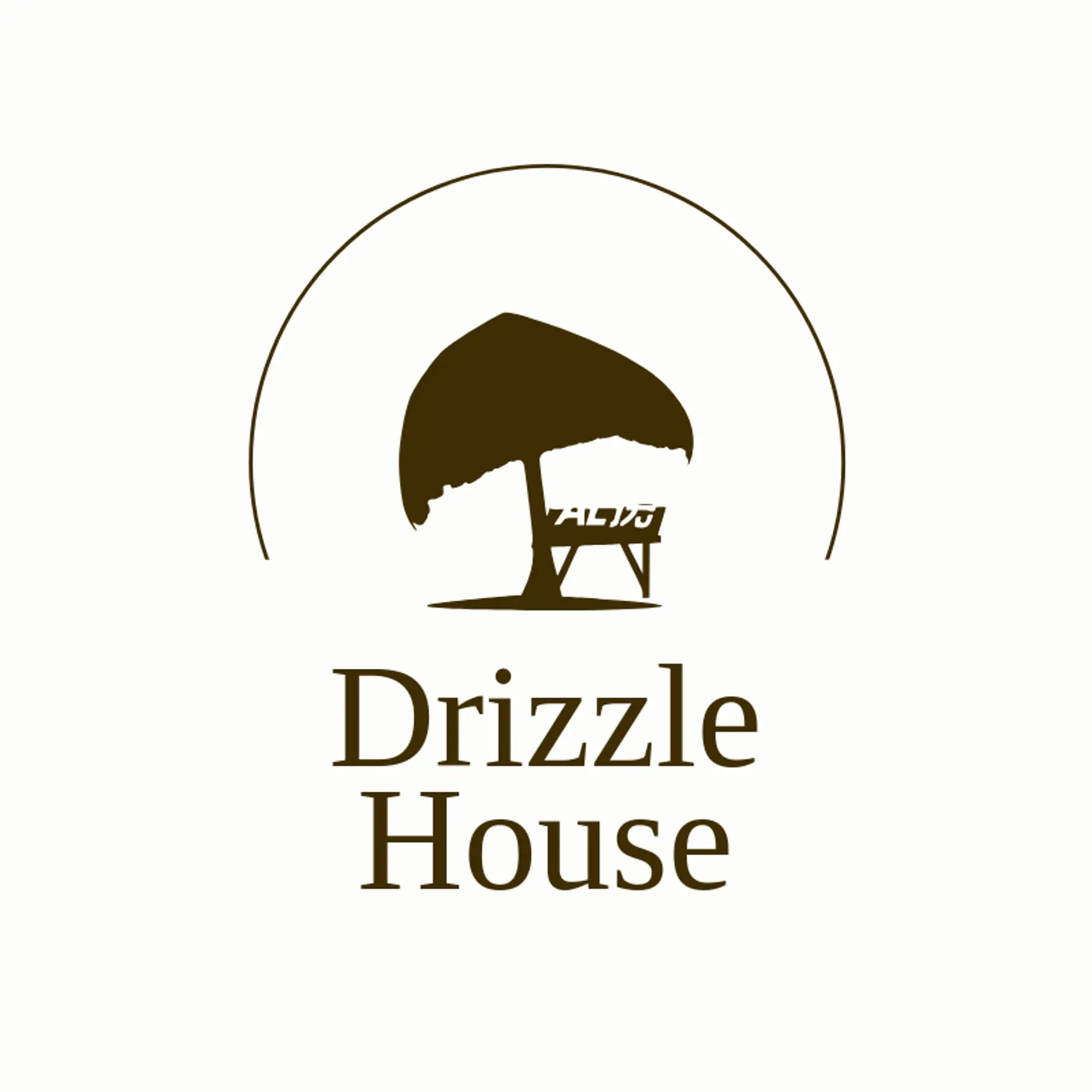 Drizzle House logo for umbrella