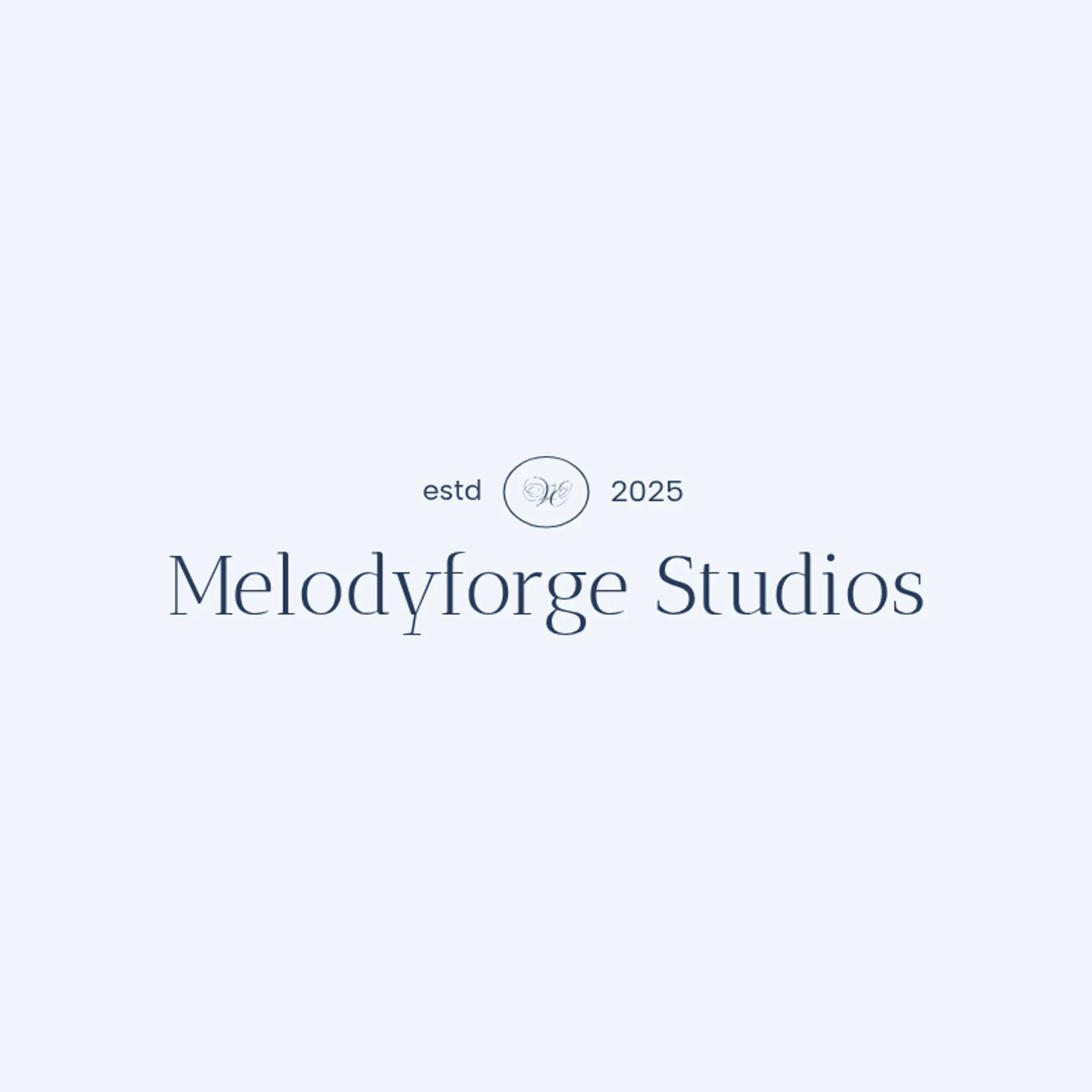 MelodyForge Studios logo for music production