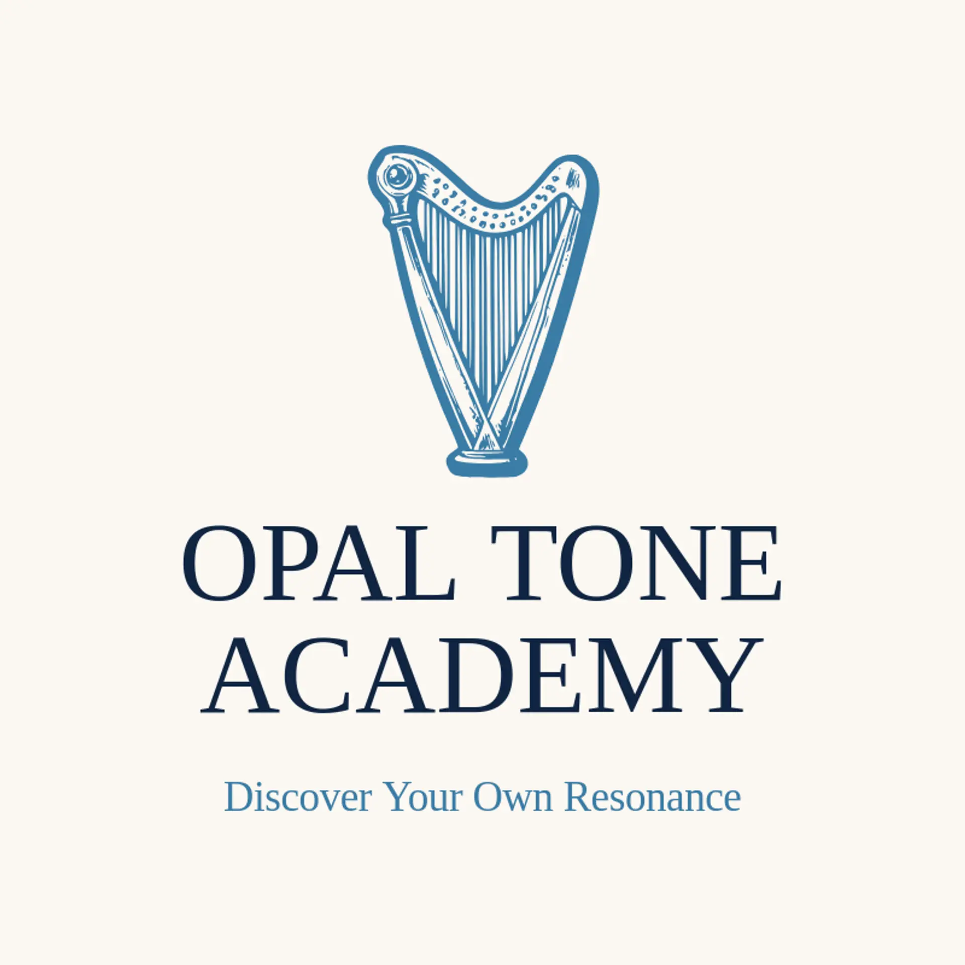 Opal Tone Academy logo for harp