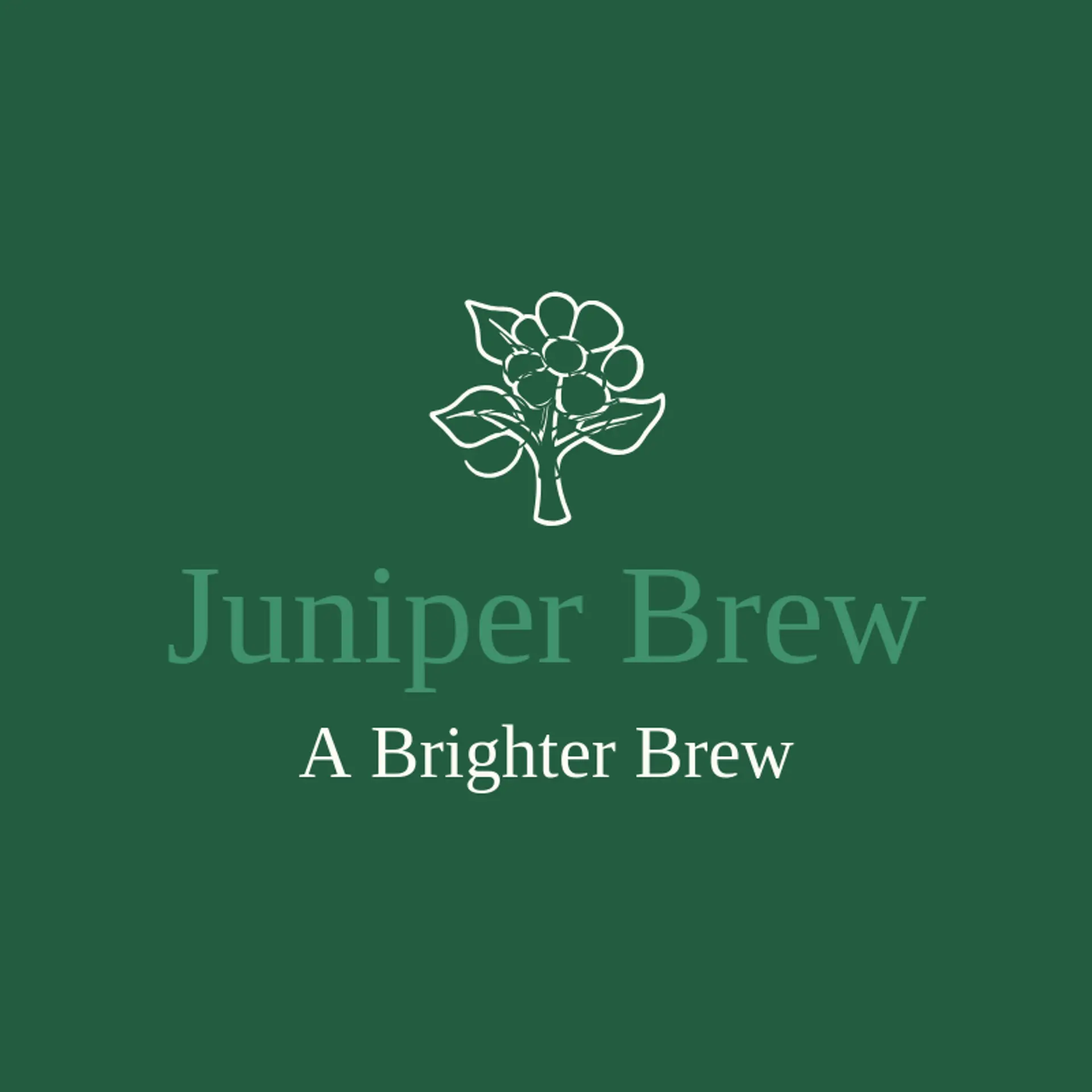 Juniper Brew logo for coffee bean
