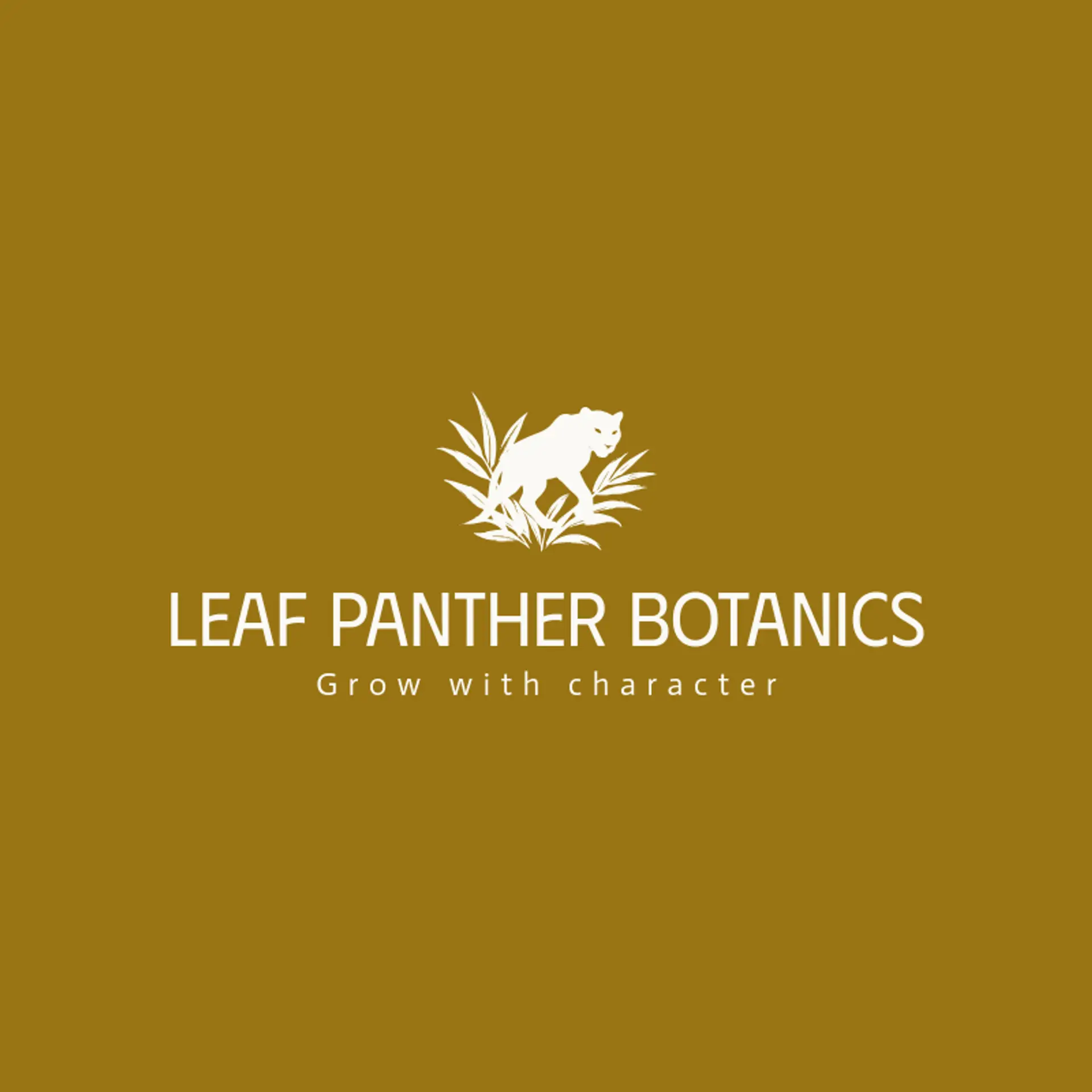 Leaf Panther Botanics logo for panther
