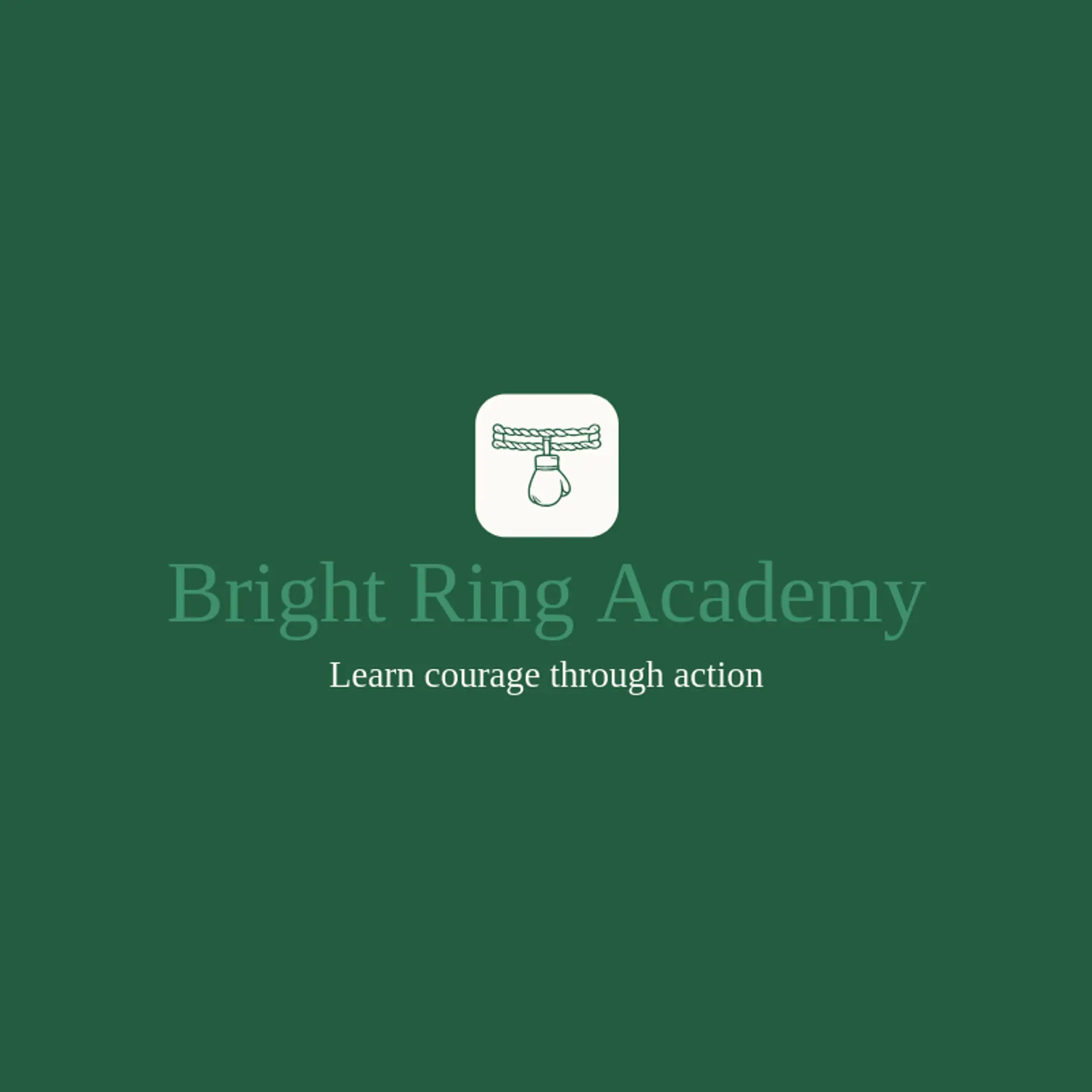 Bright Ring Academy logo for fight