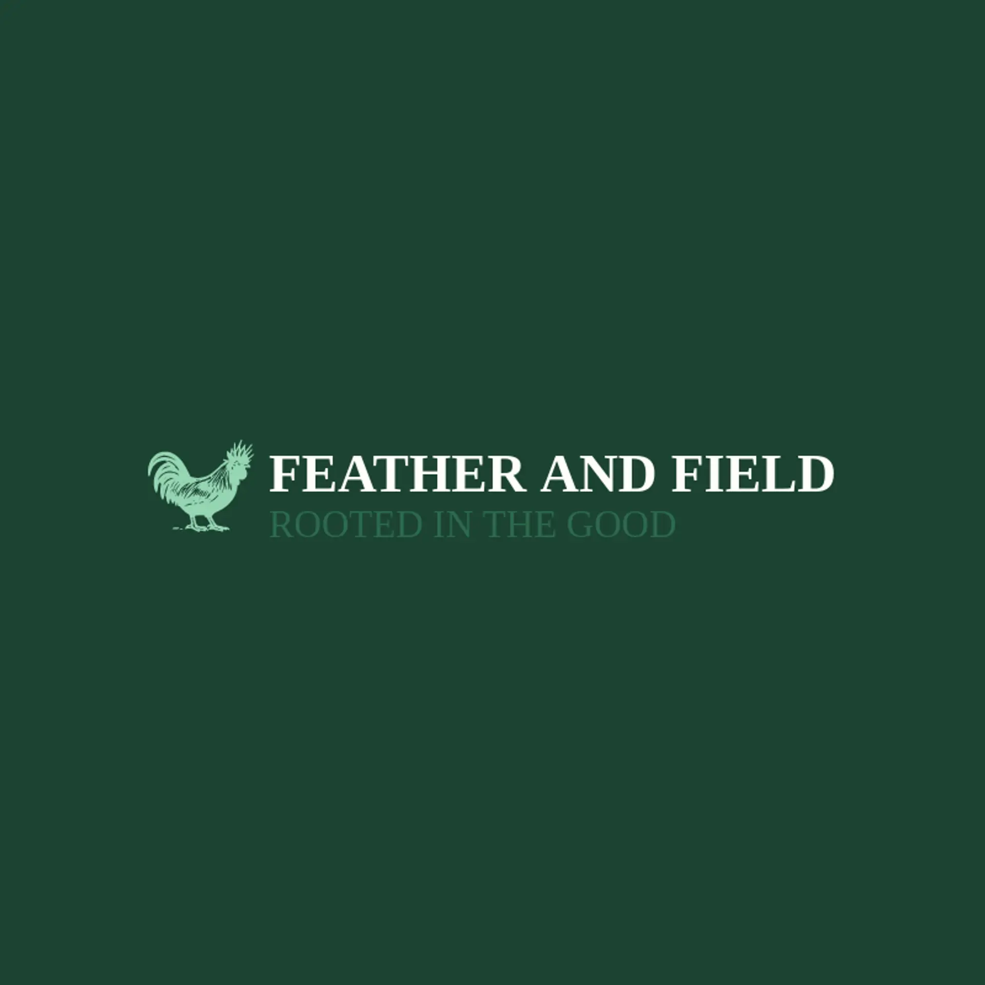 Feather And Field logo for rooster