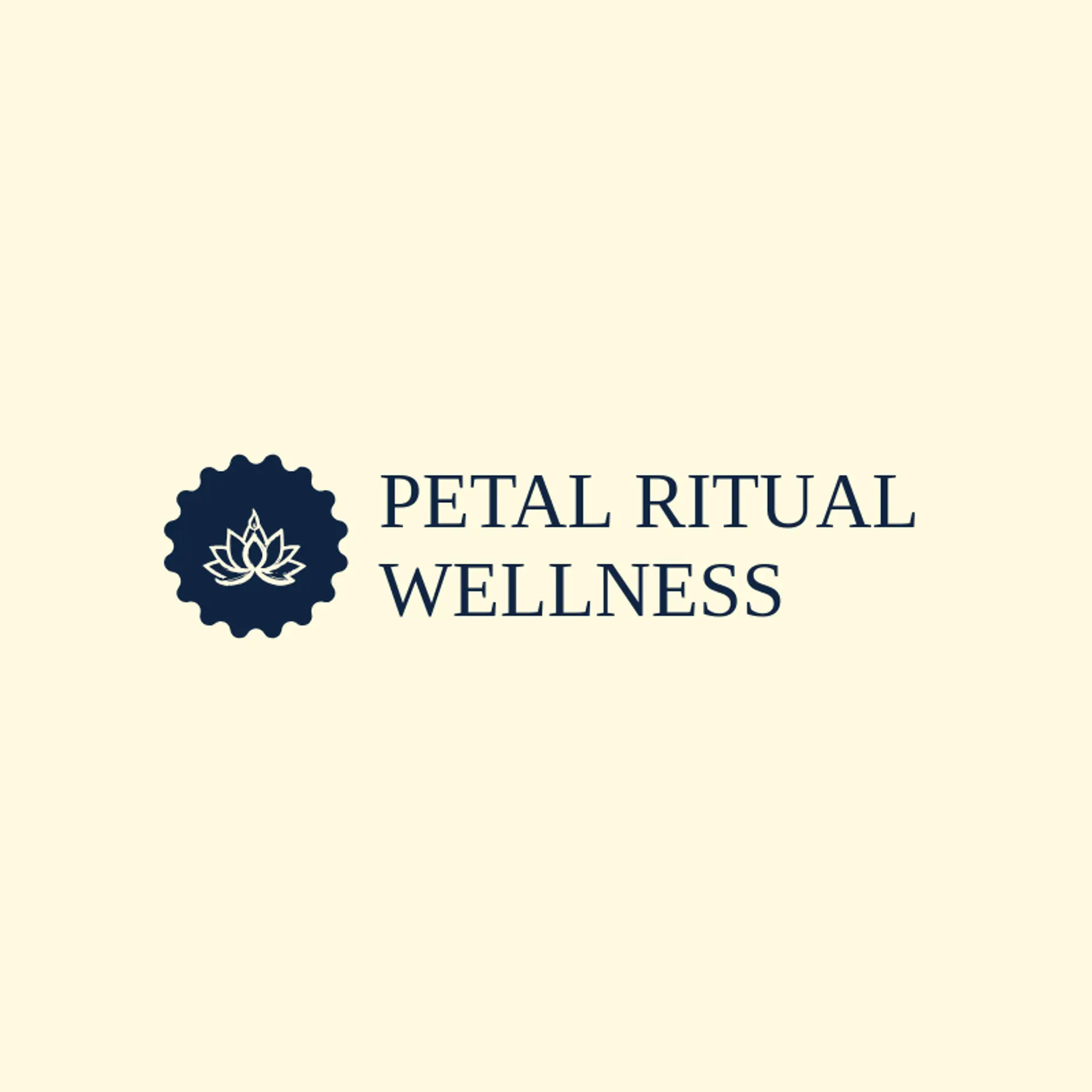 Petal Ritual Wellness logo for lotus flower
