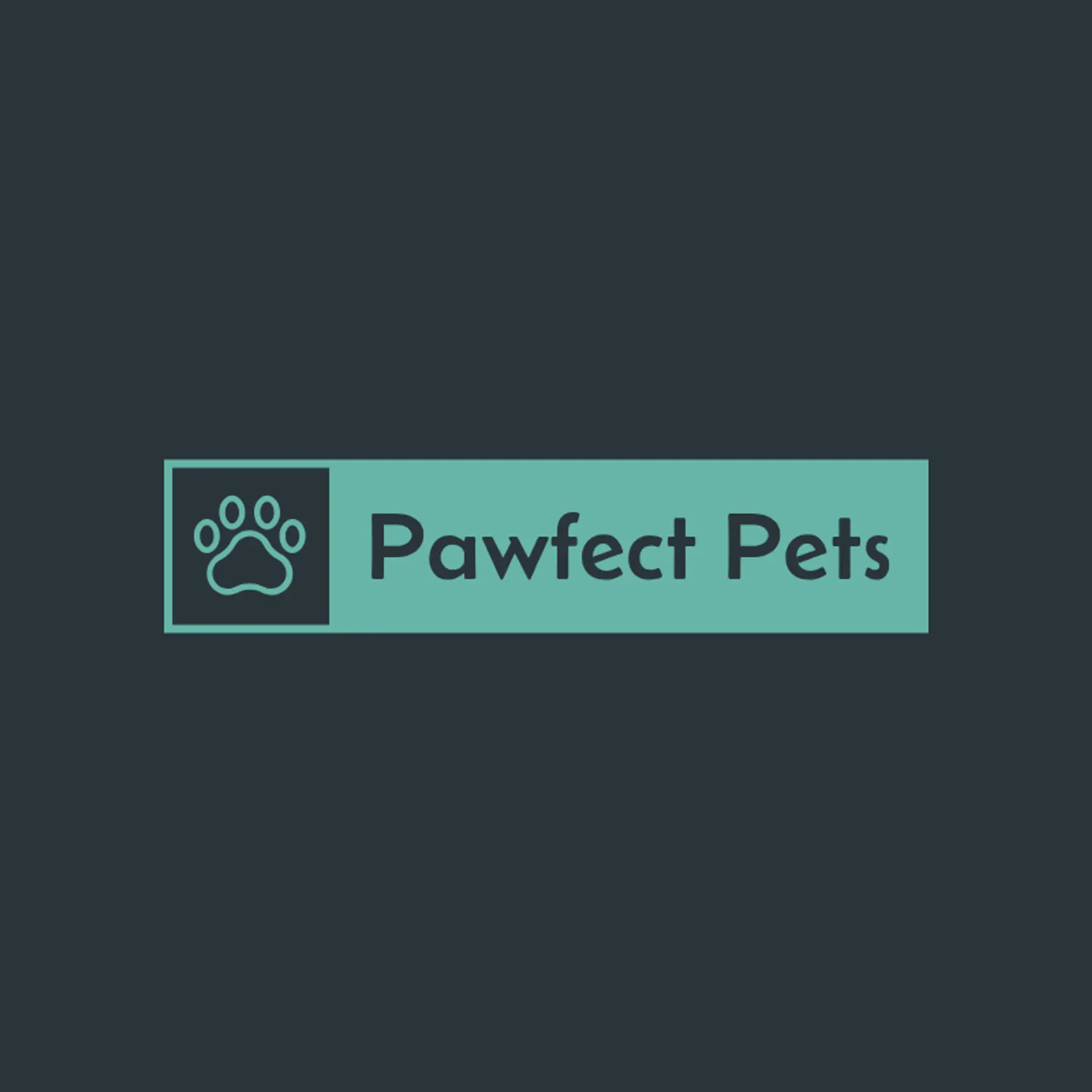 Pawfect Pets logo for pet store