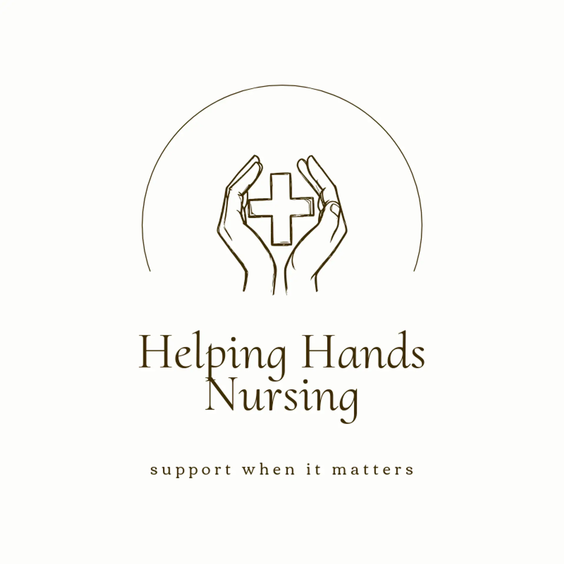 Helping Hands Nursing logo for nurse
