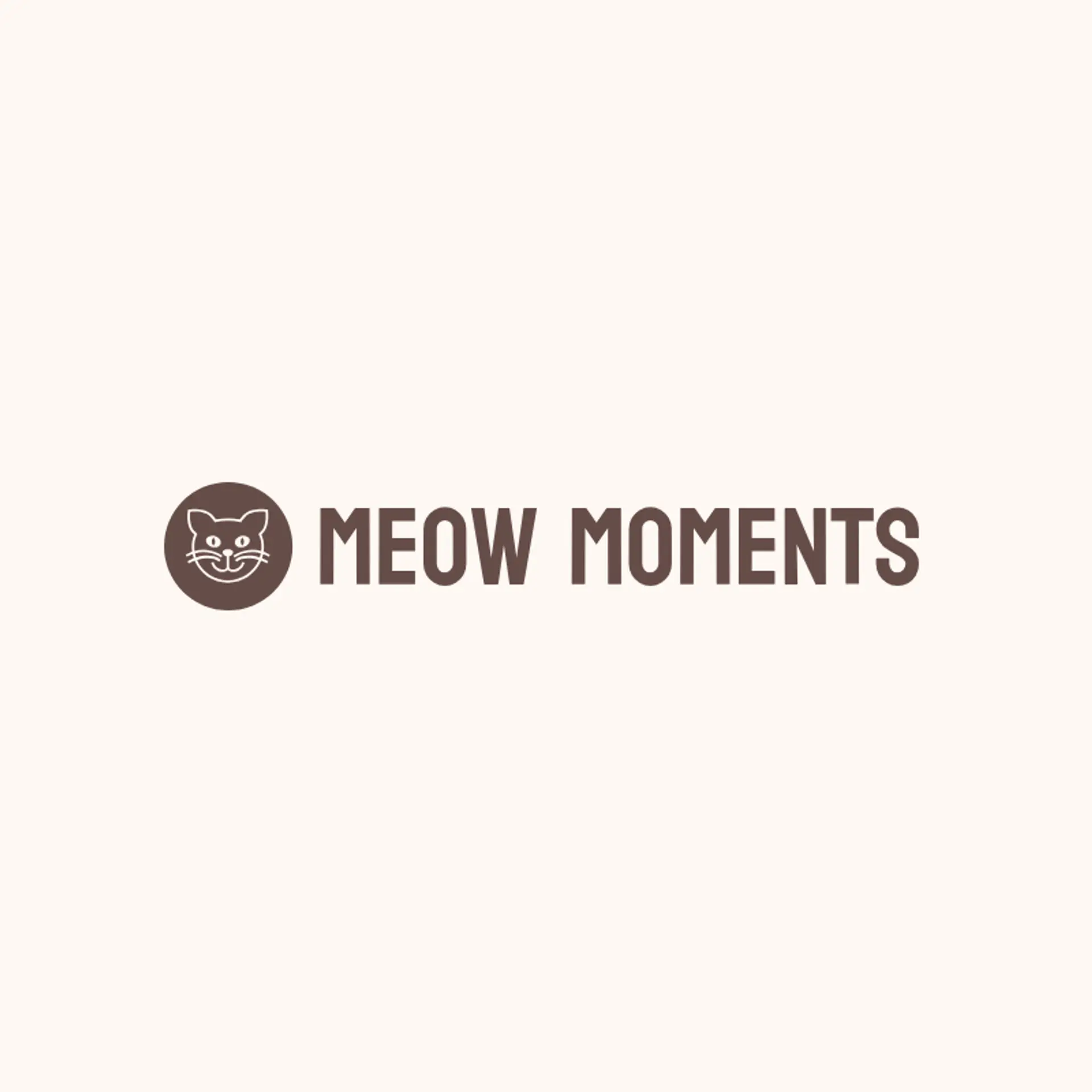 Meow Moments logo for cat pet care