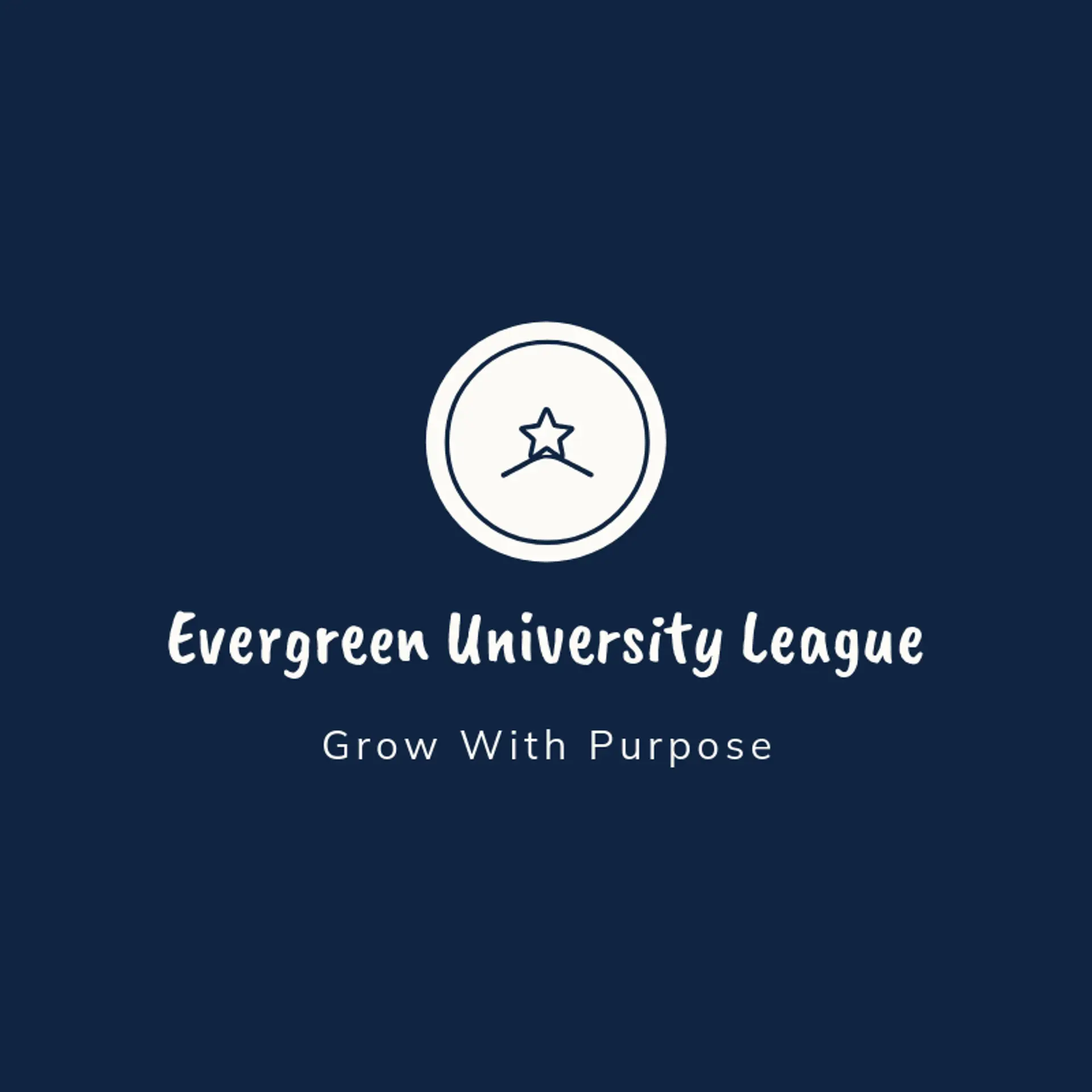 Evergreen University League logo for university
