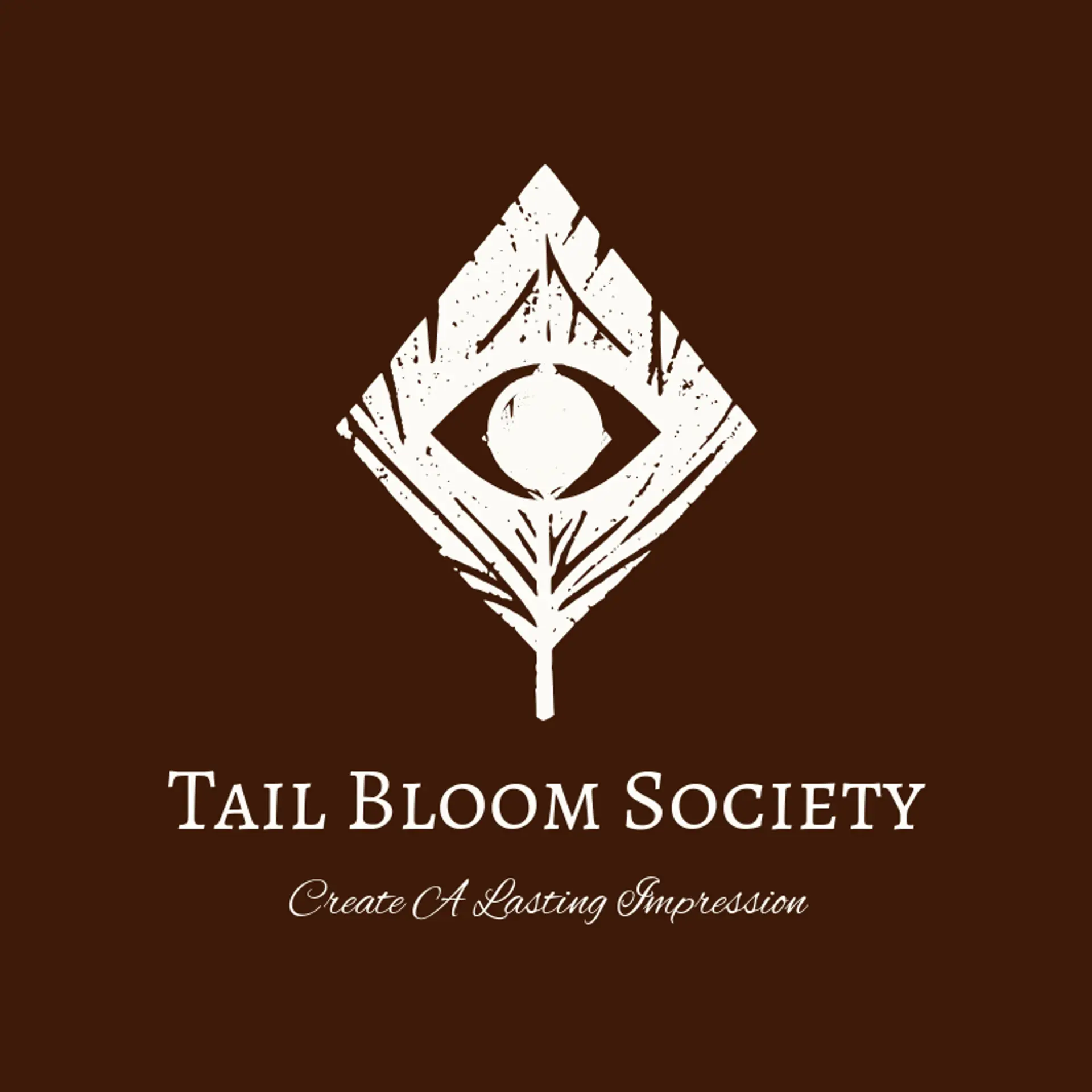Tail Bloom Society logo for peacock