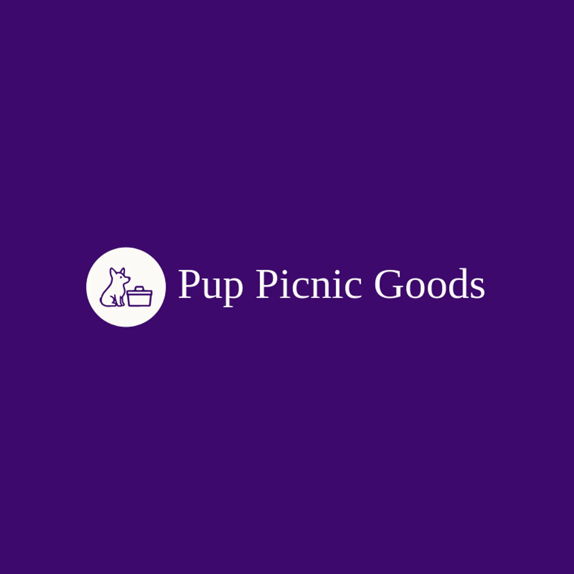Pup Picnic Goods logo for corgi
