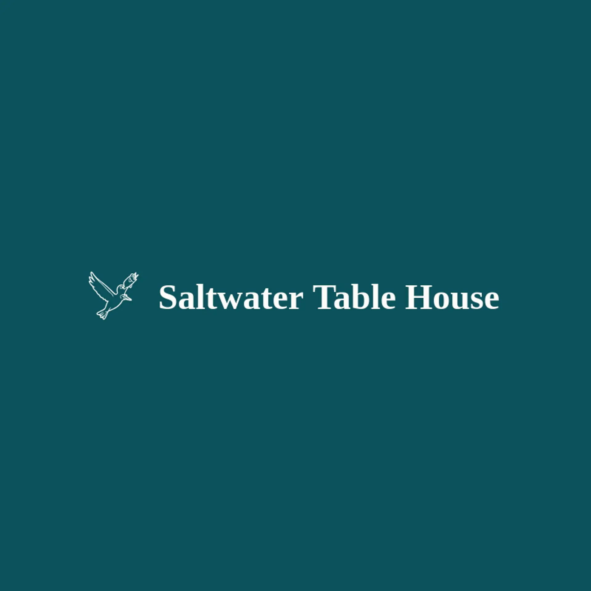 Saltwater Table House logo for seagull