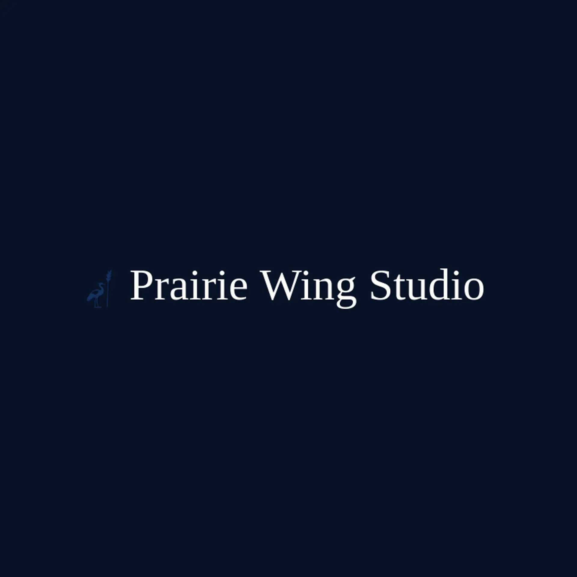 Prairie Wing Studio logo for wildlife