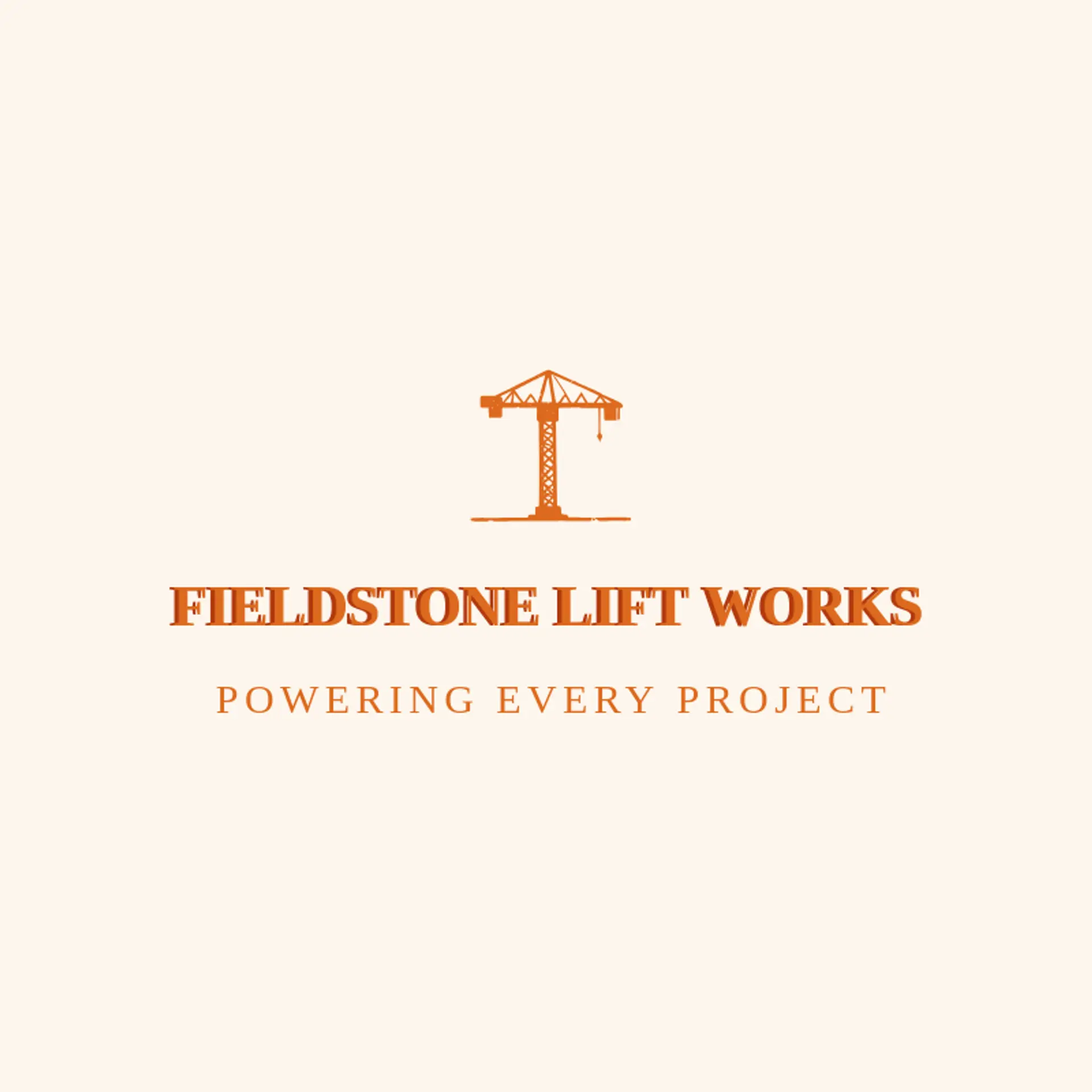 Fieldstone Lift Works logo for crane