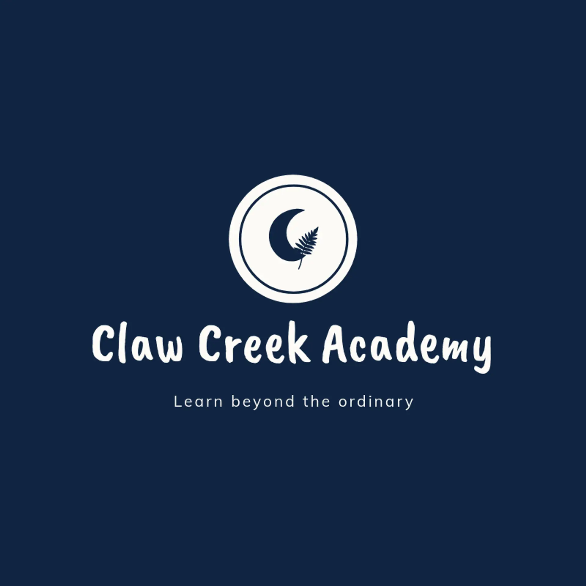 Claw Creek Academy logo for dinosaur