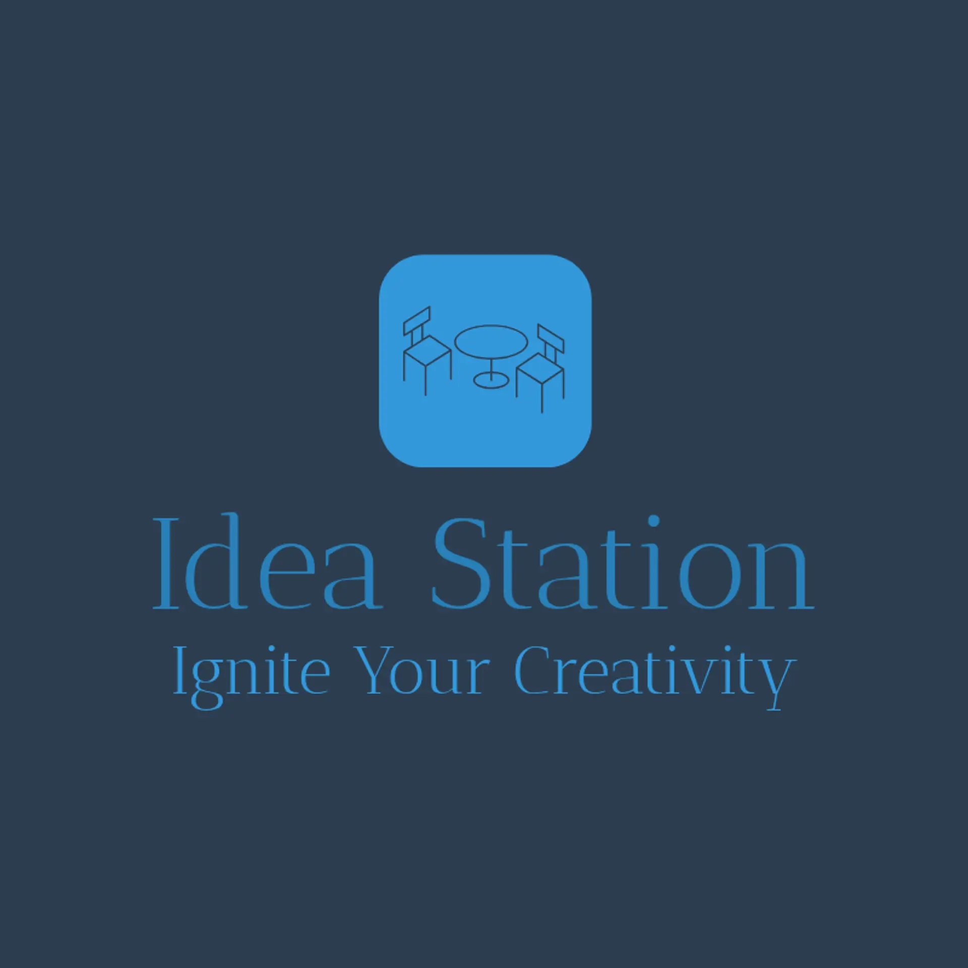 Idea Station logo for creative cafe