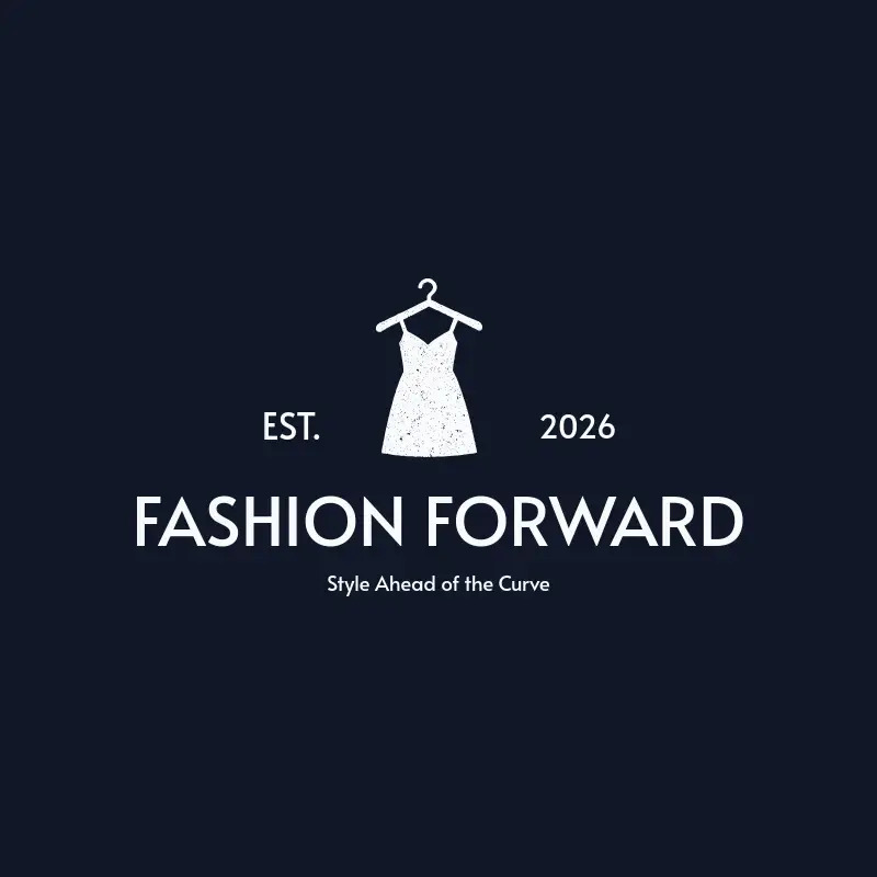 The domain name Fashion Forward as a branded logo with a single color icon