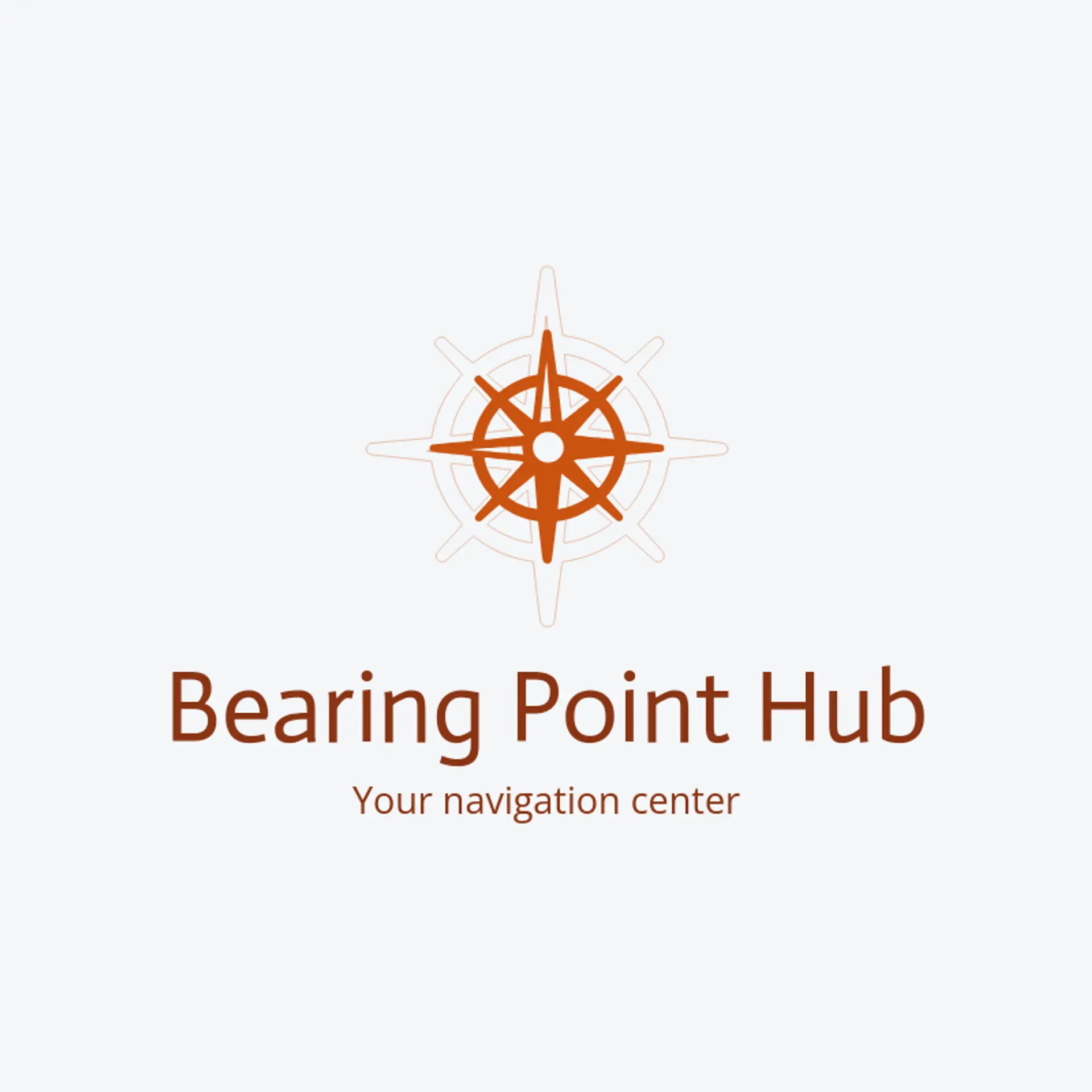 Bearing Point Hub logo for compass