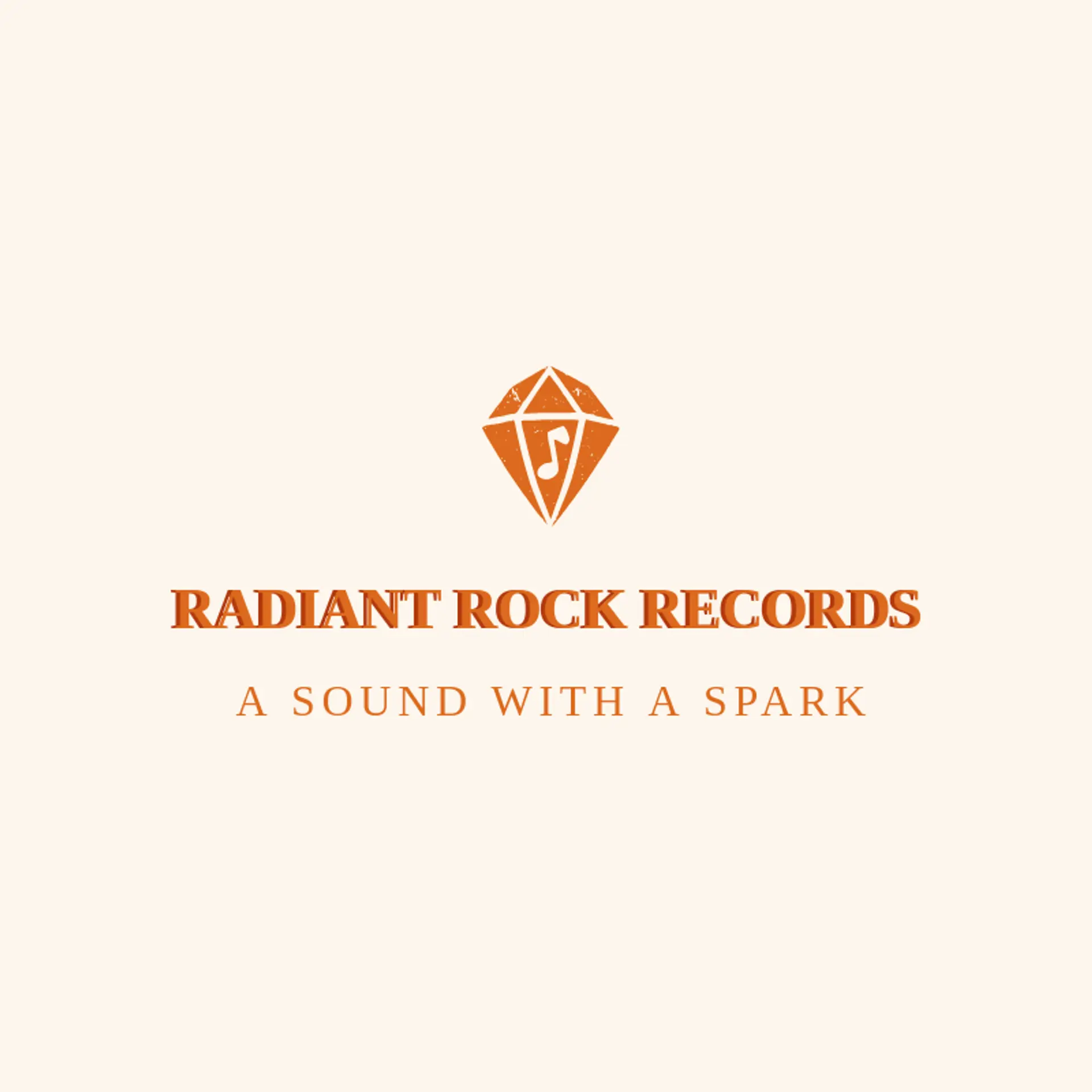 Radiant Rock Records logo for crystal