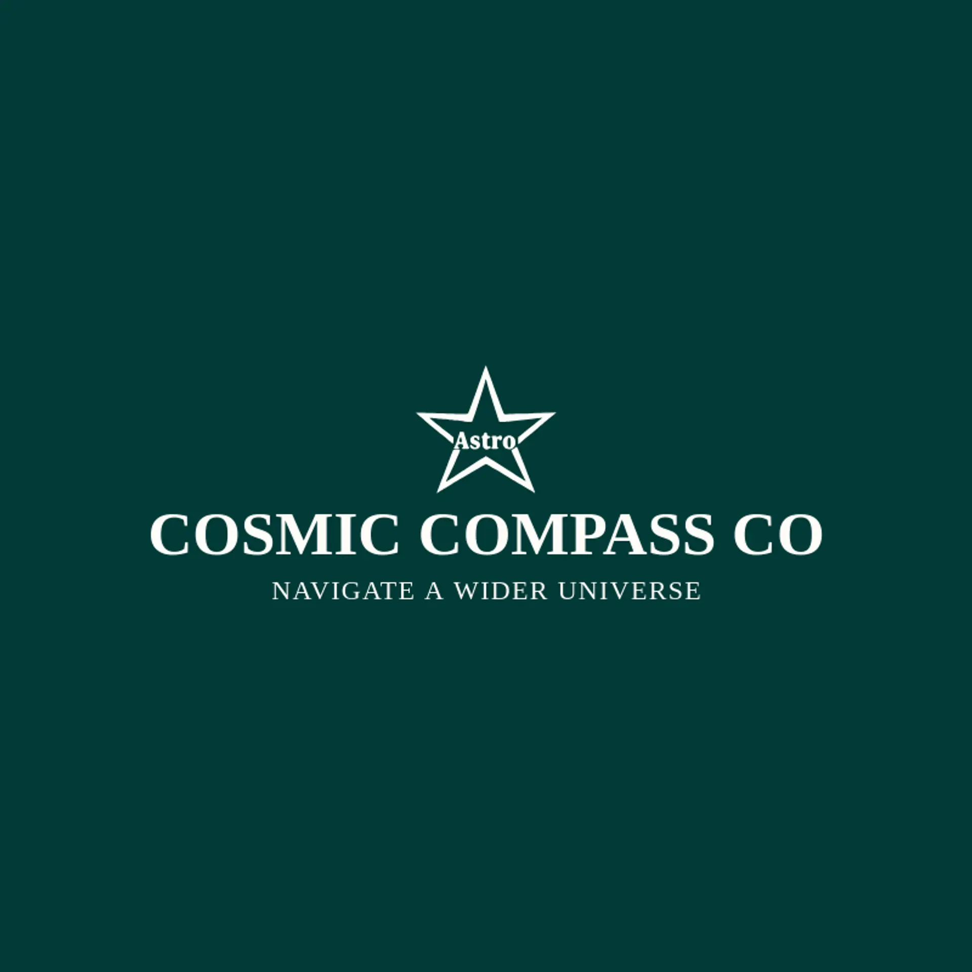 Cosmic Compass Co logo for astro