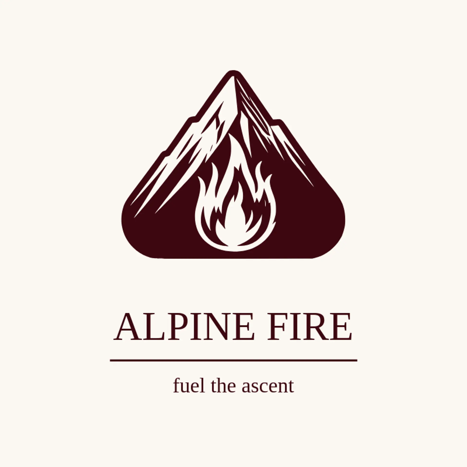 Alpine Fire logo for flame
