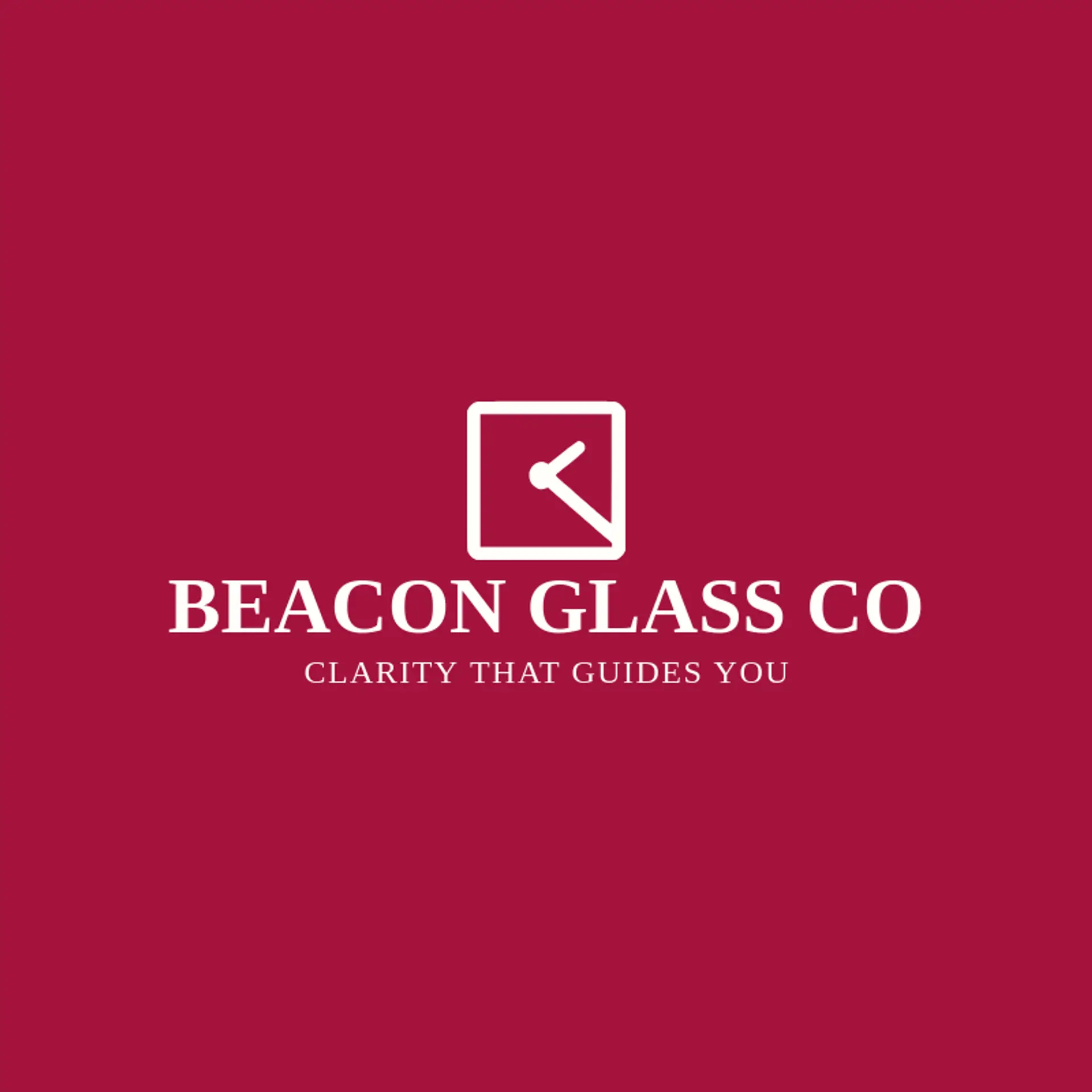 Beacon Glass Co logo for glass