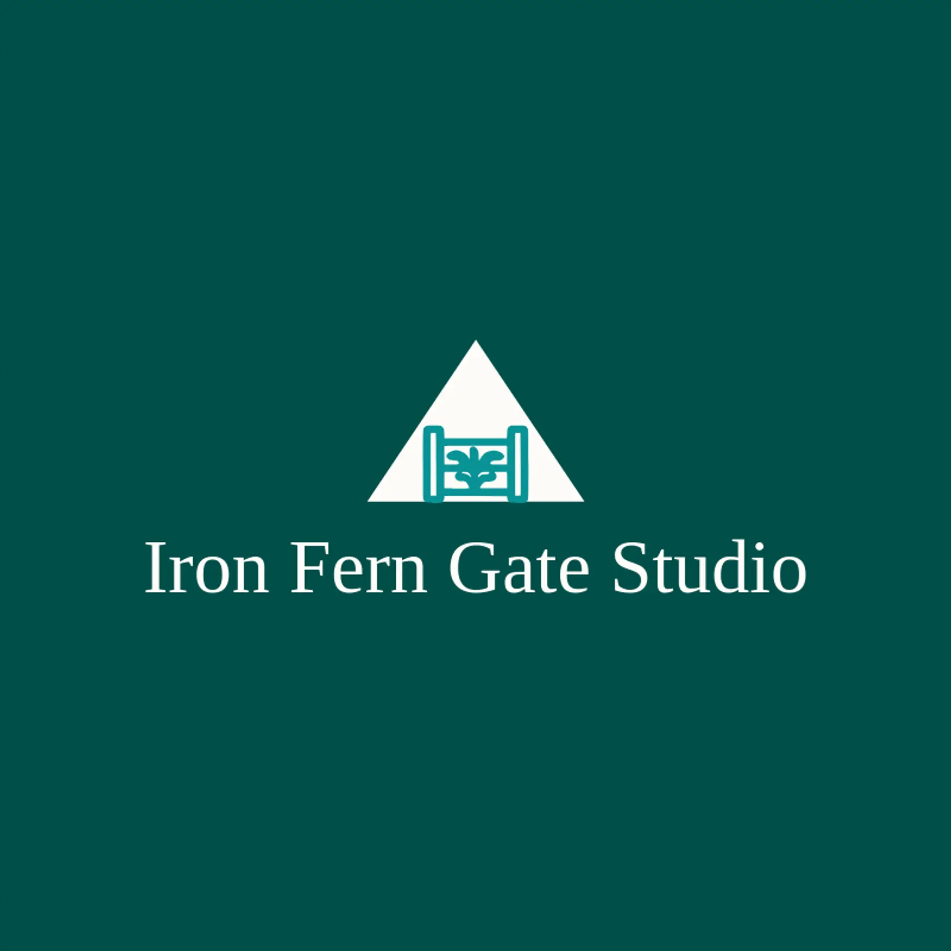 Iron Fern Gate Studio logo for gate