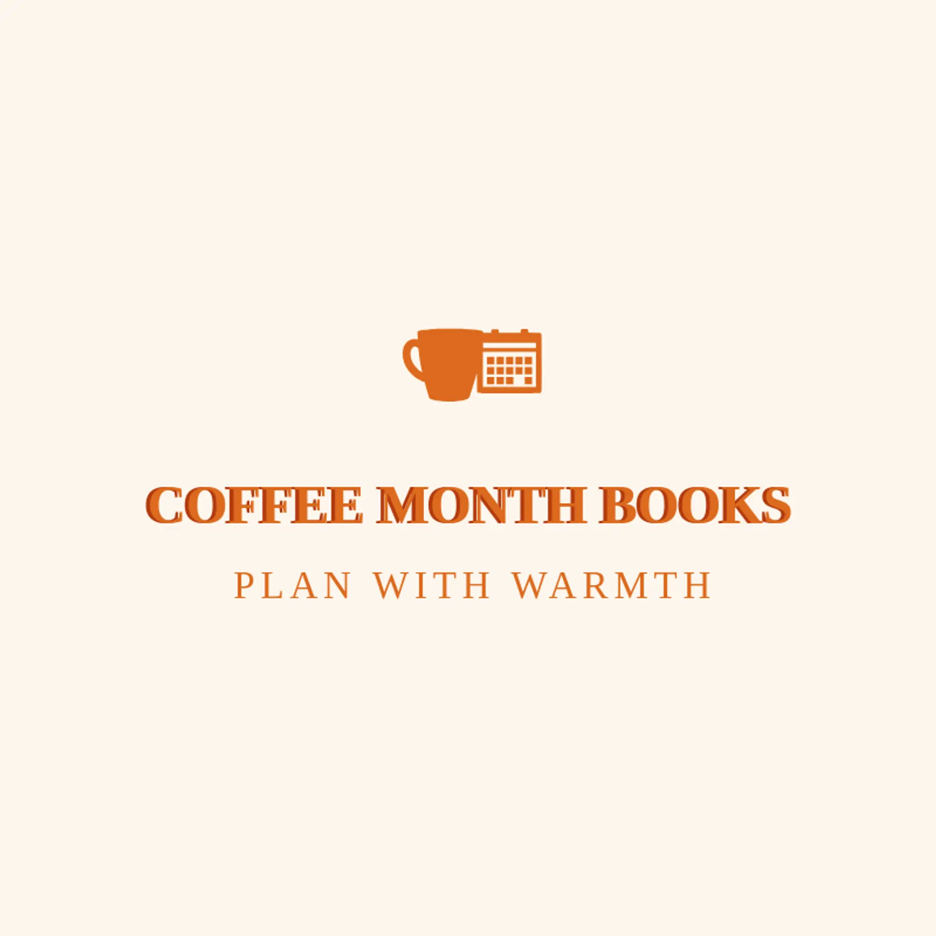 Coffee Month Books logo for calendar