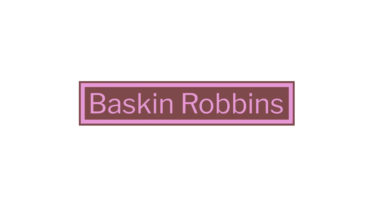 Baskin Robbins logo variation