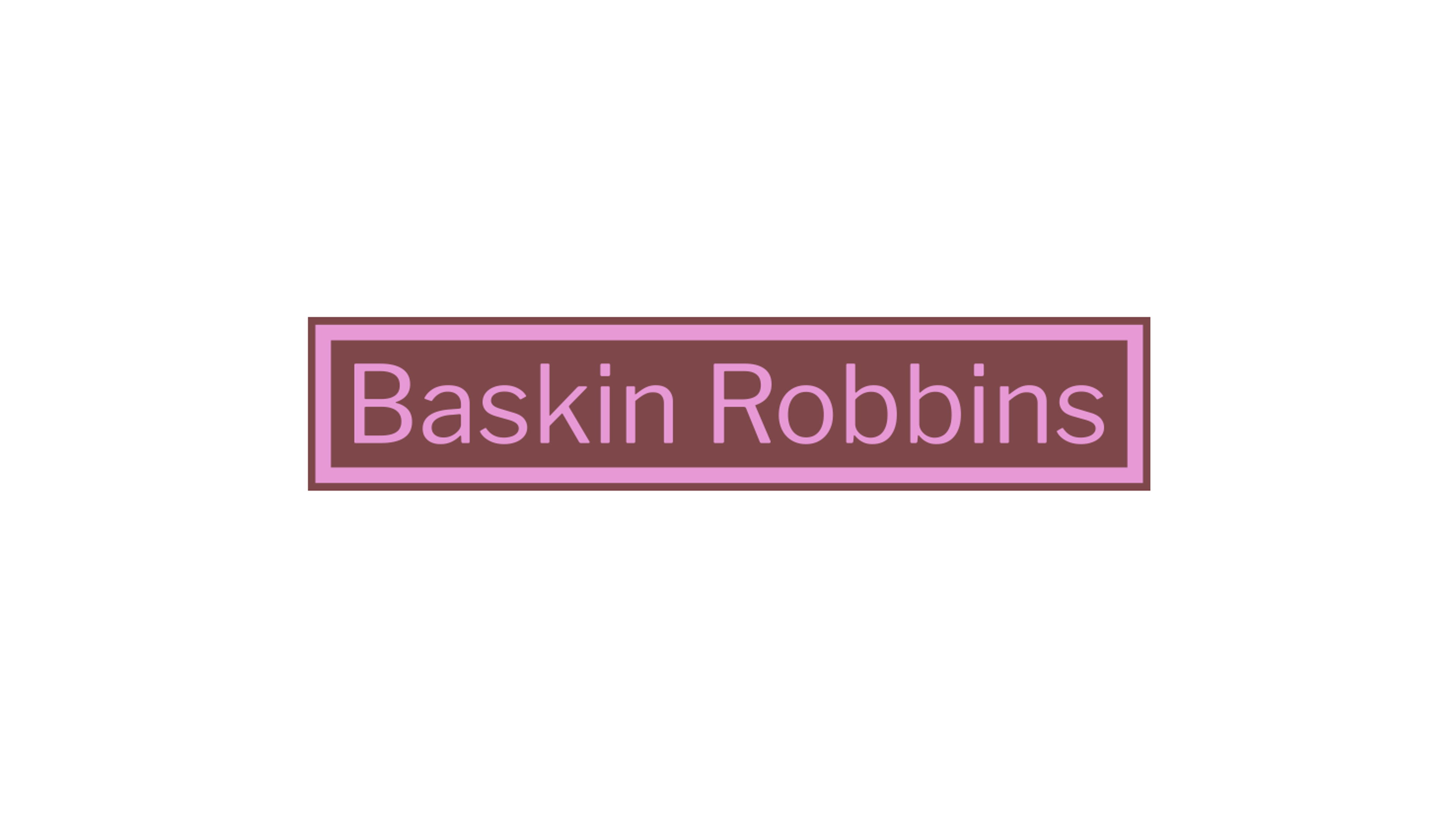 Baskin Robbins logo variation
