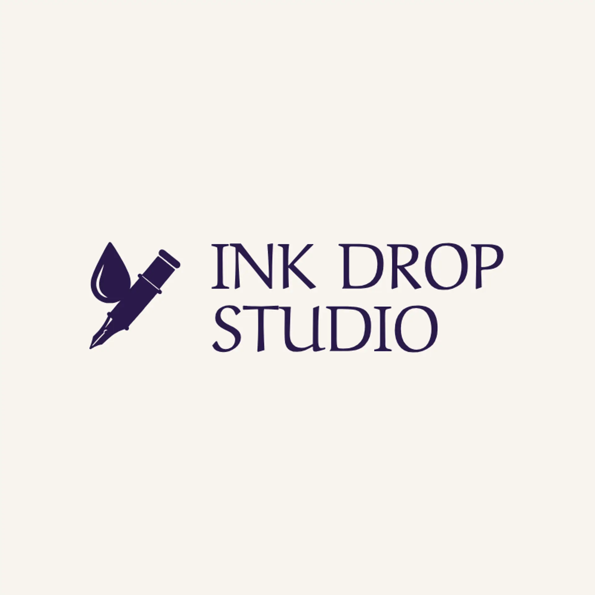Ink Drop Studio logo for pen