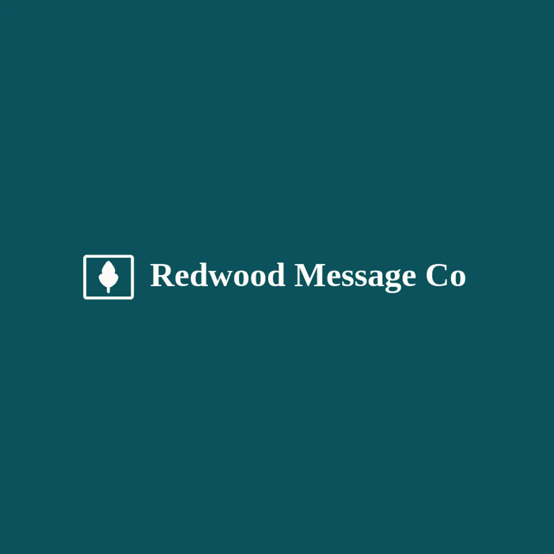 Redwood Message Co logo for advertisement