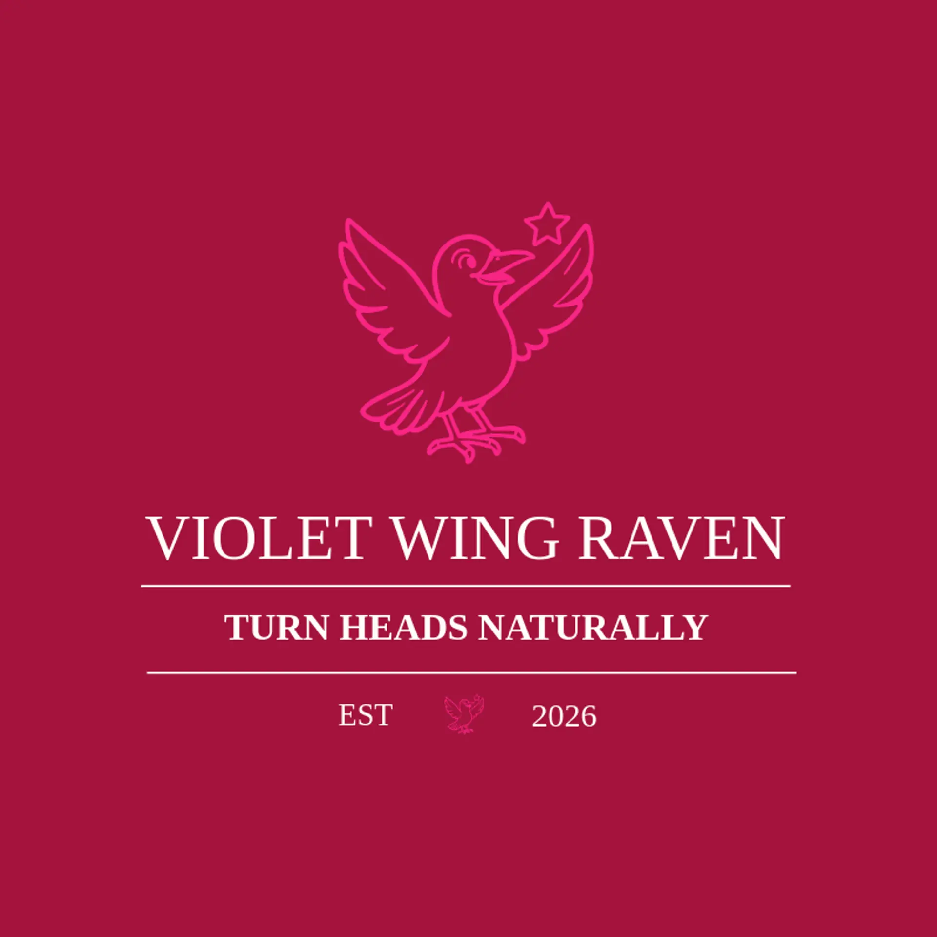 Violet Wing Raven logo for raven