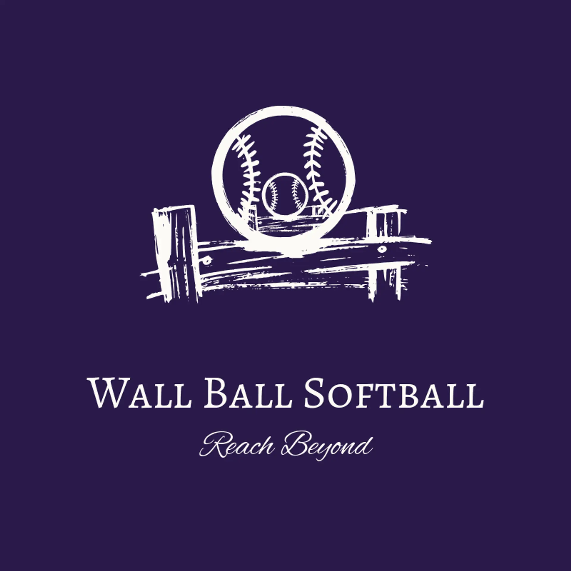 Wall Ball Softball logo for softball