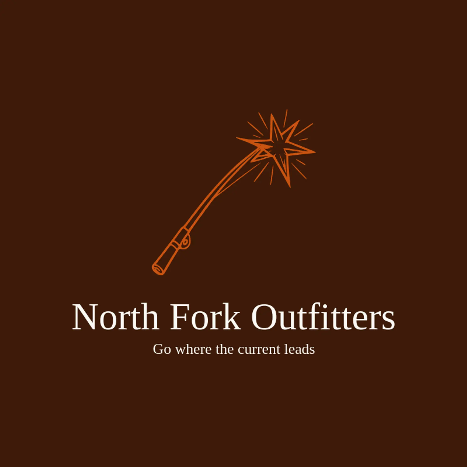 North Fork Outfitters logo for fly fishing
