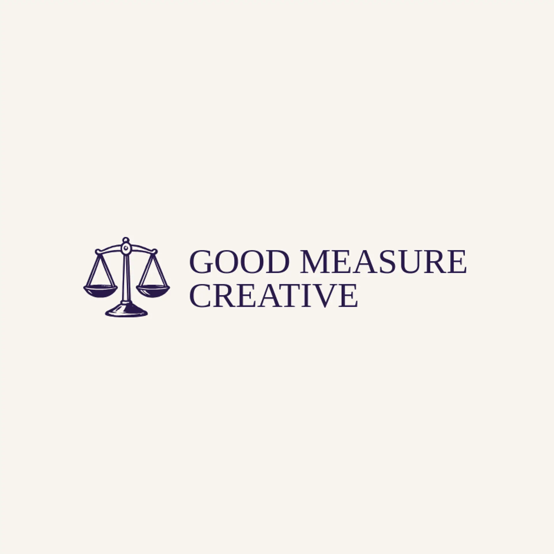 Good Measure Creative logo for agency